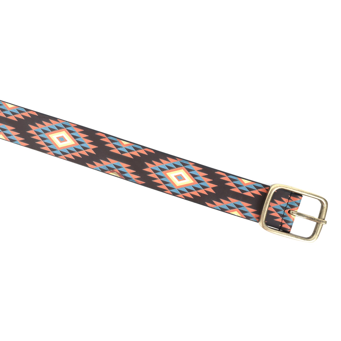 Stylish Printing Belt with Golden Buckle Premium Fashion Accessory for Men & Women.LB-896