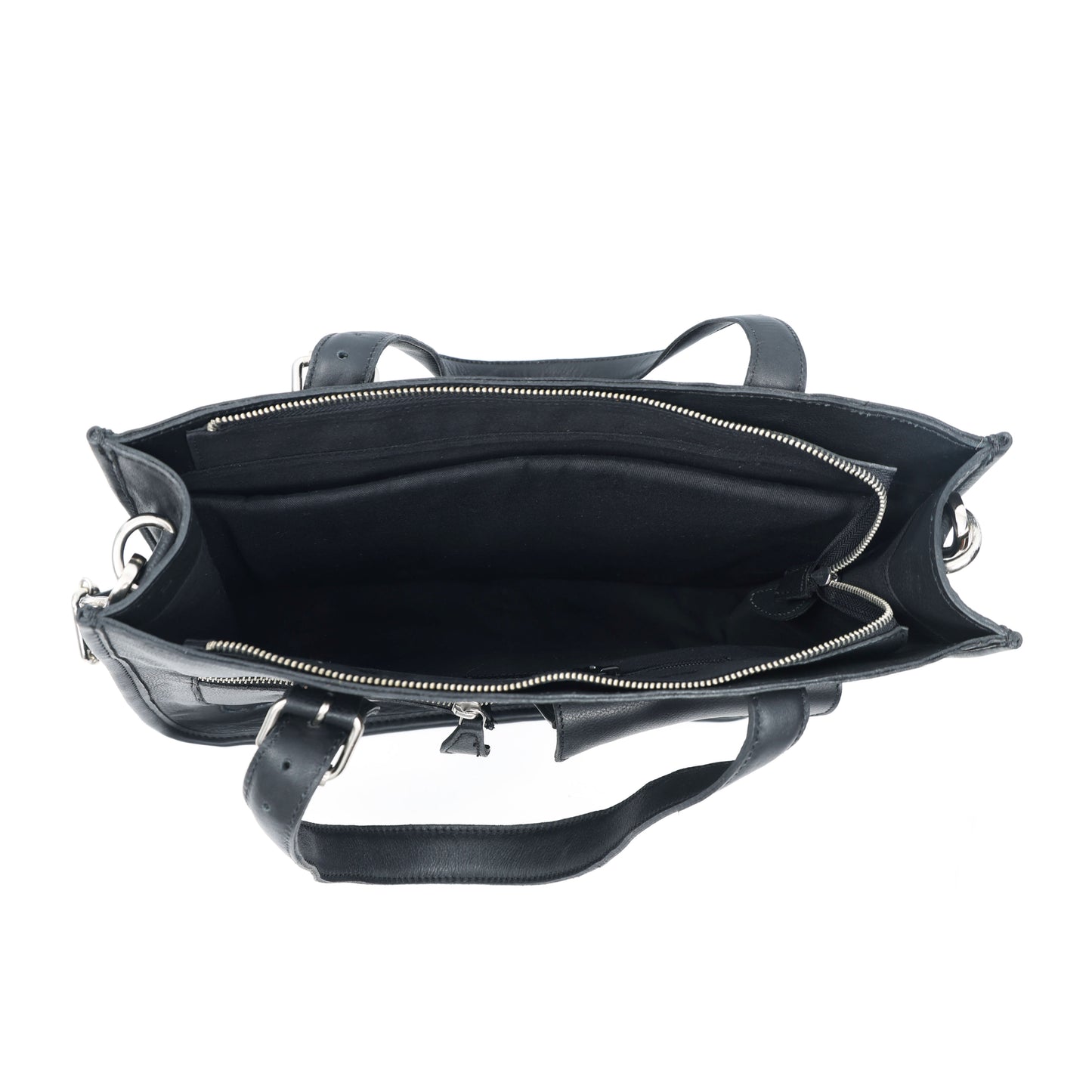 Black Soft Leather Handheld Bag  Lightweight & Elegant Daily Purse for Women. BG-1626