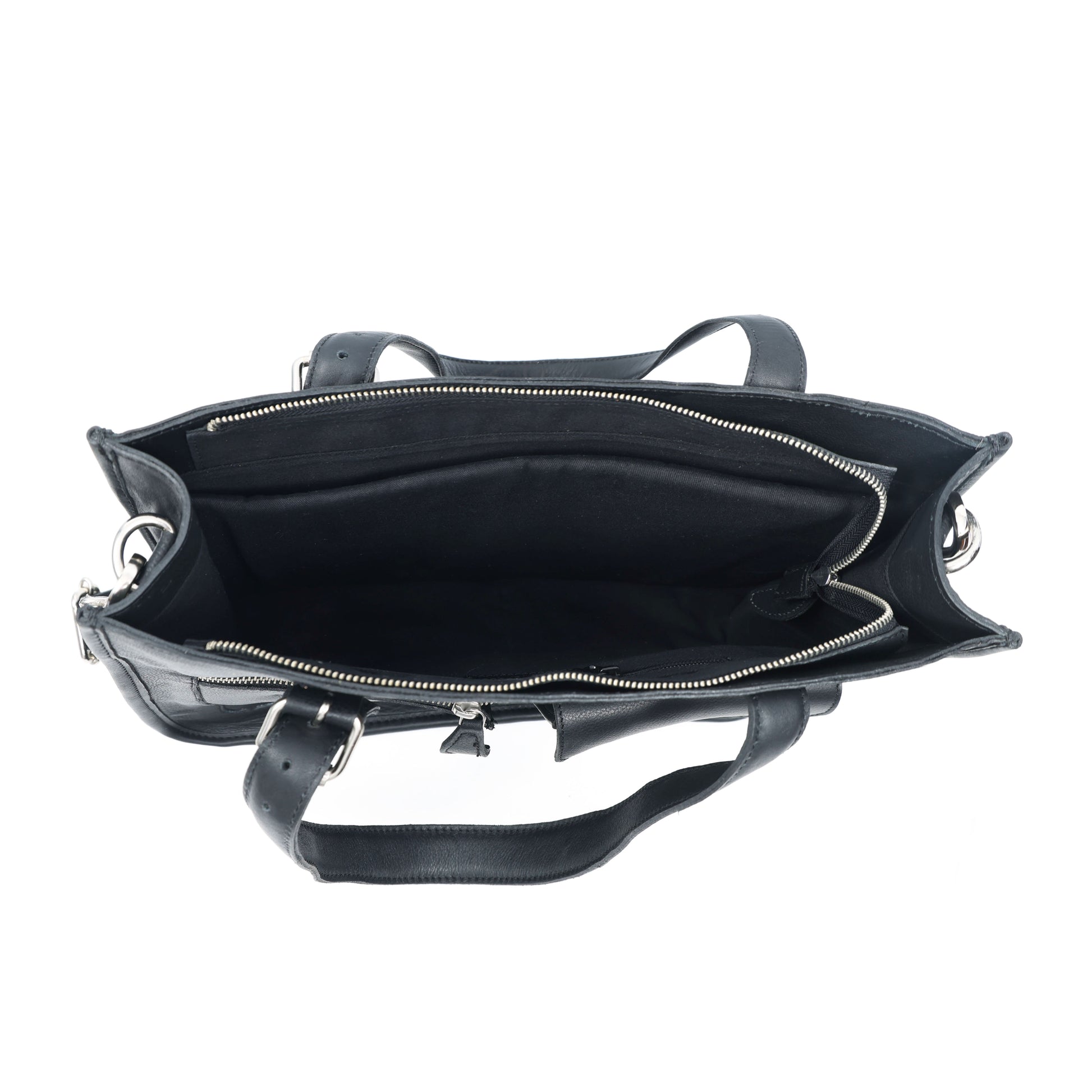 Black Soft Leather Handheld Bag  Lightweight & Elegant Daily Purse for Women. BG-1626