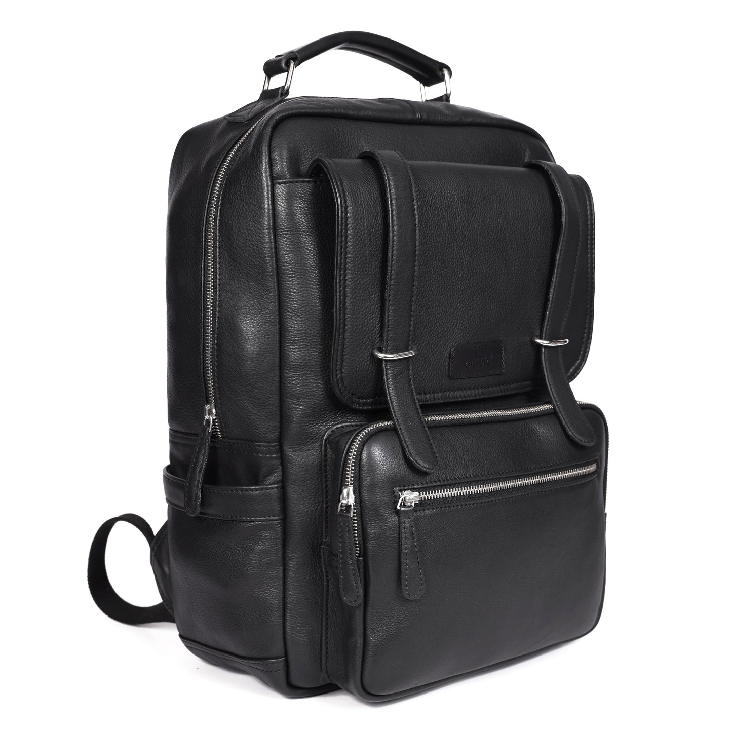 Elegant Soft Black Leather Backpack Stylish, Versatile, and Organized ART:- BG-1610