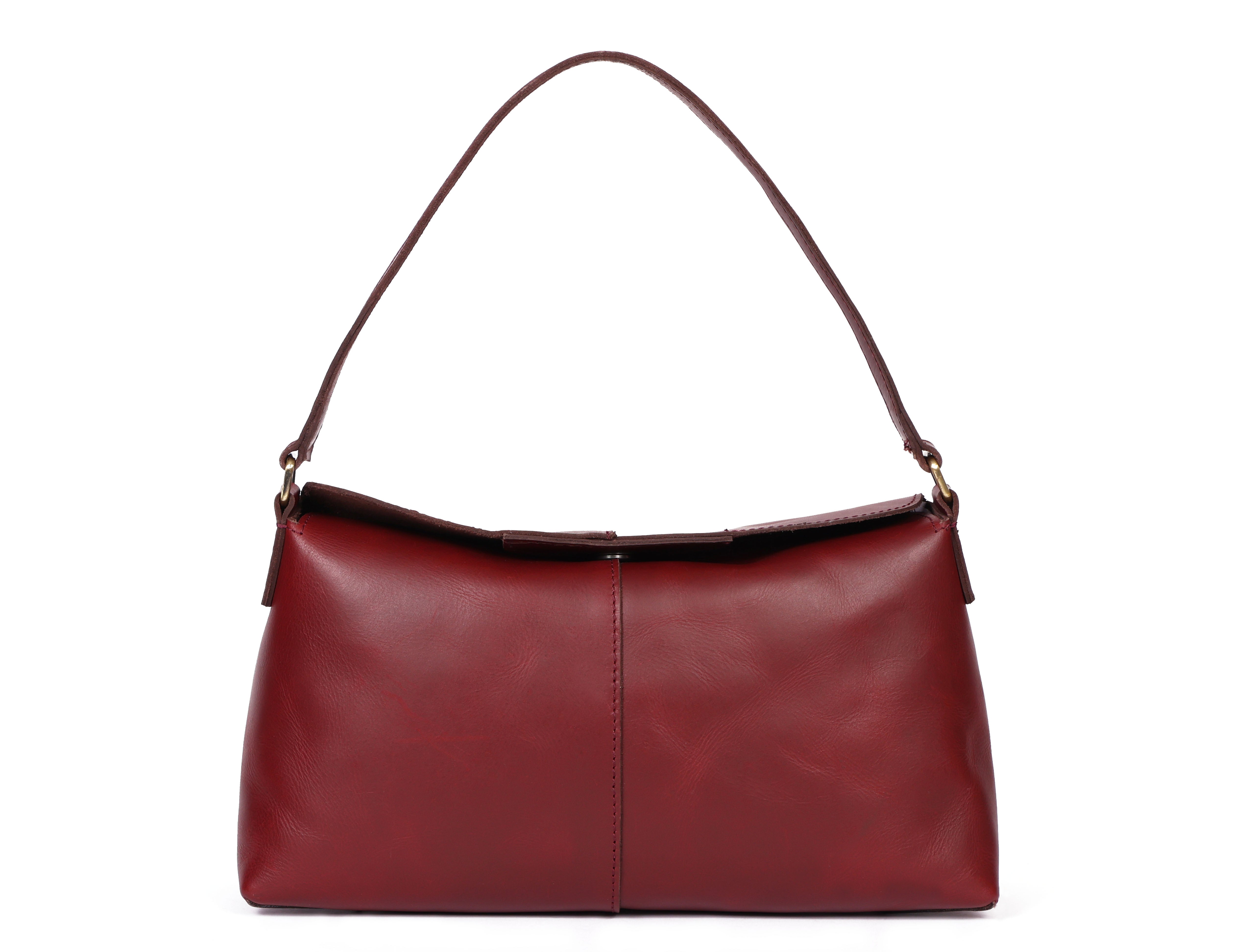 Premium Genuine Leather Burgundy Shoulder & Sling Bag