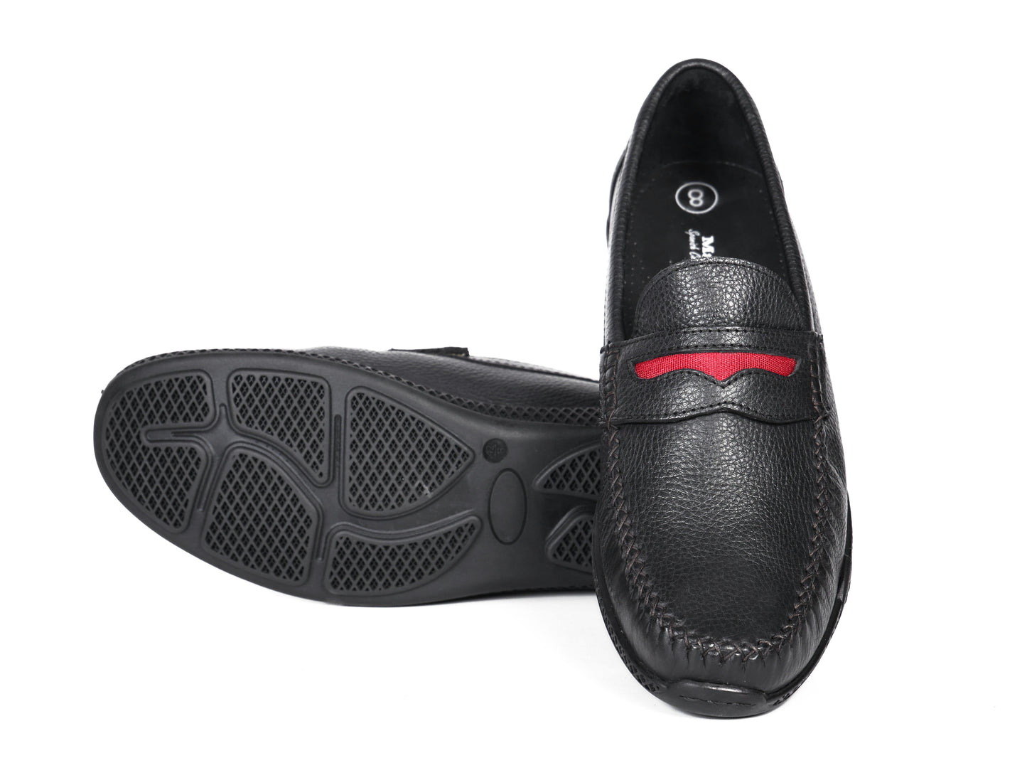 Men’s Black Leather Casual Shoes | Comfortable Daily Wear & Classic Style