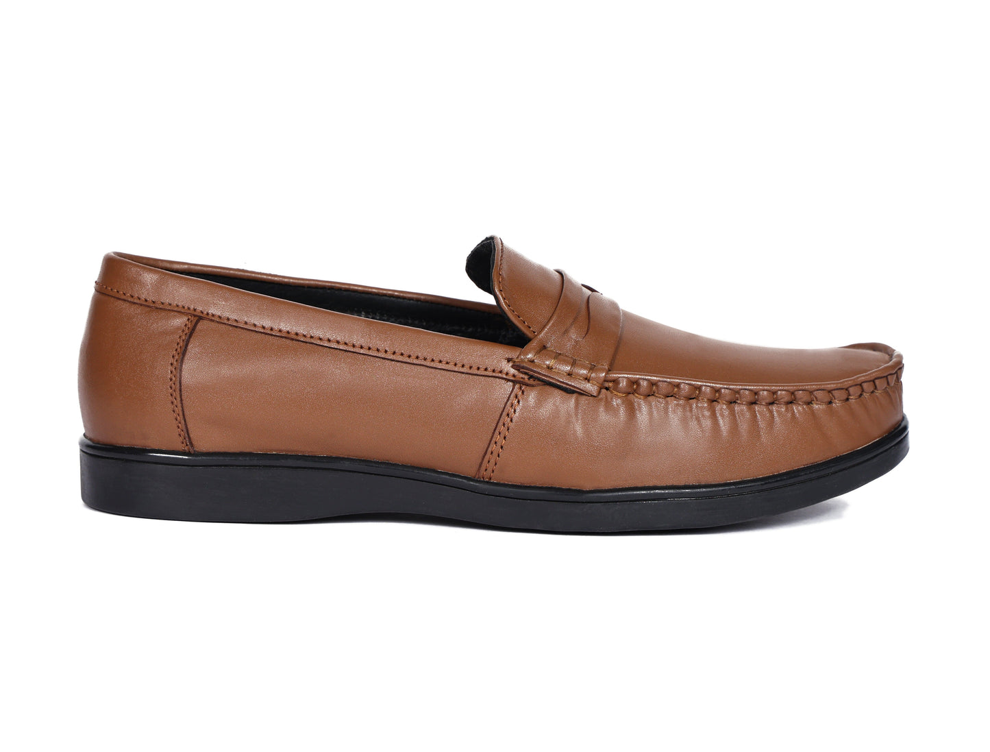 Men’s Tan Leather Loafers | Casual Comfort & Versatile Style