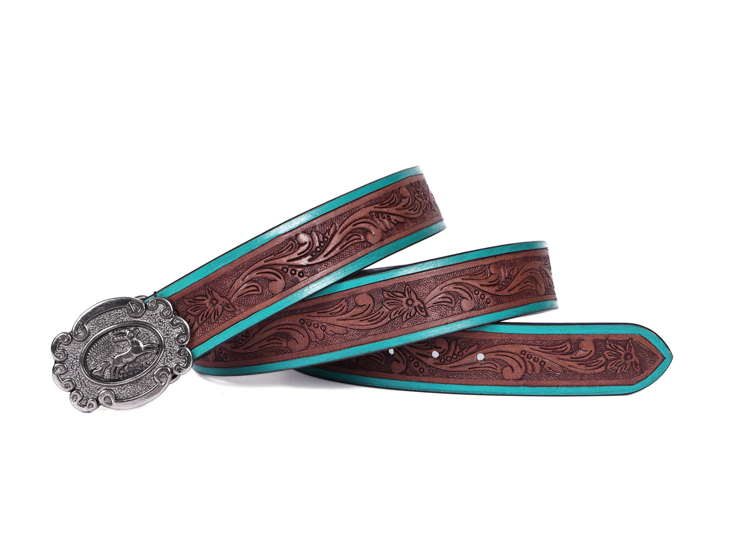 Artisanal Flair: Hand-Carved Leather Belts Redefining Style Art: LB-814