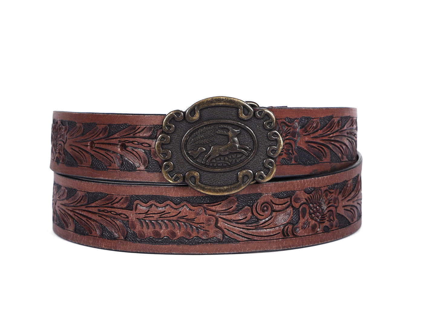 Hand-Carved Leather Belts: Timeless Elegance Art: LB-809