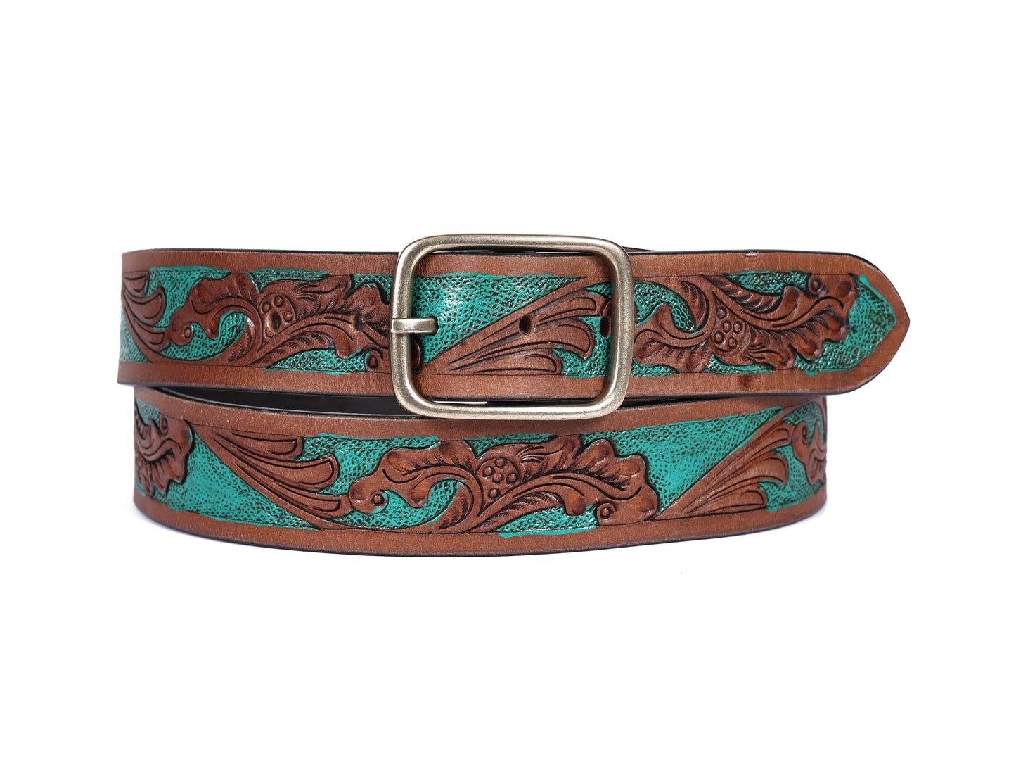 "Exquisite Hand-Carved Leather Belts: Elevate Your Style with Artisanal Excellence"  Art:LB-808