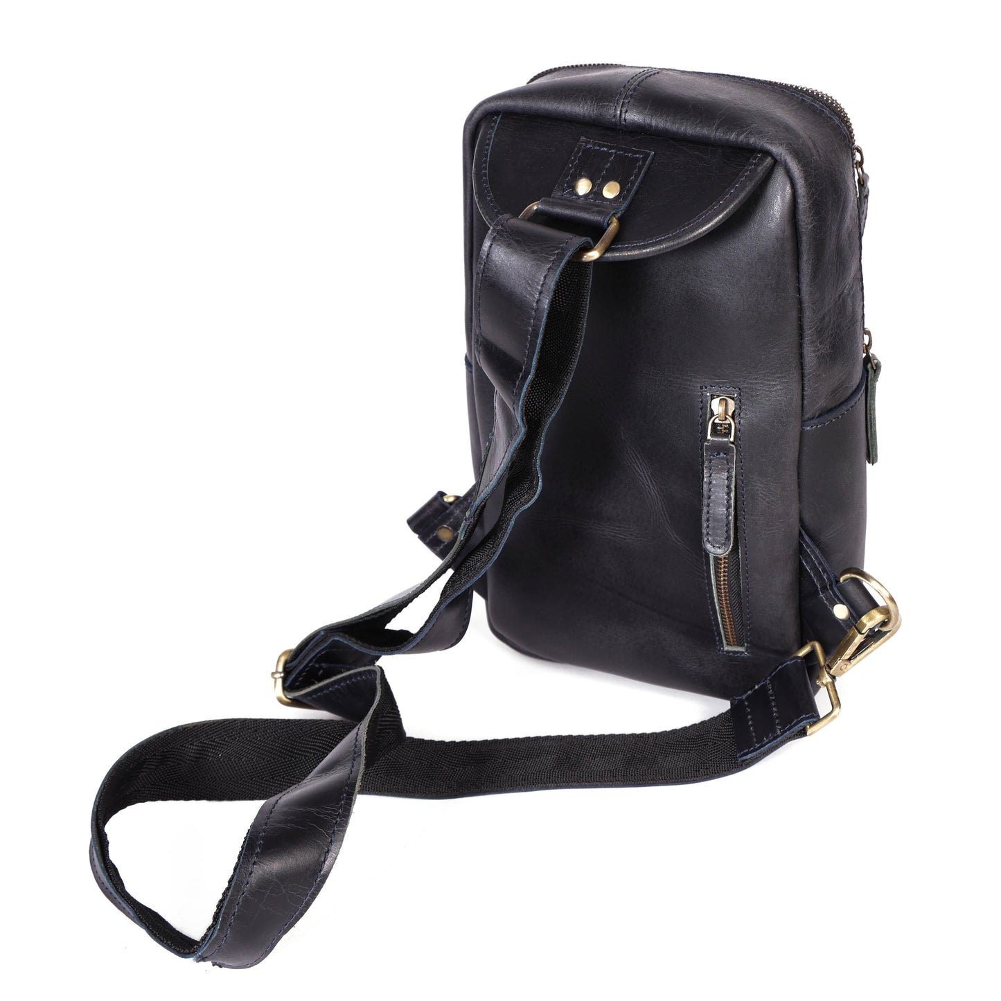 Brown Small Crossbody Leather Bag Art: BG-1617