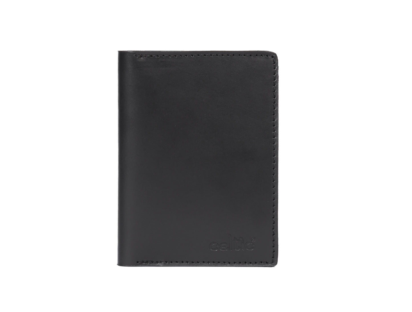 Celtic brown color pure leather passport case with designer look. - CELTICINDIA