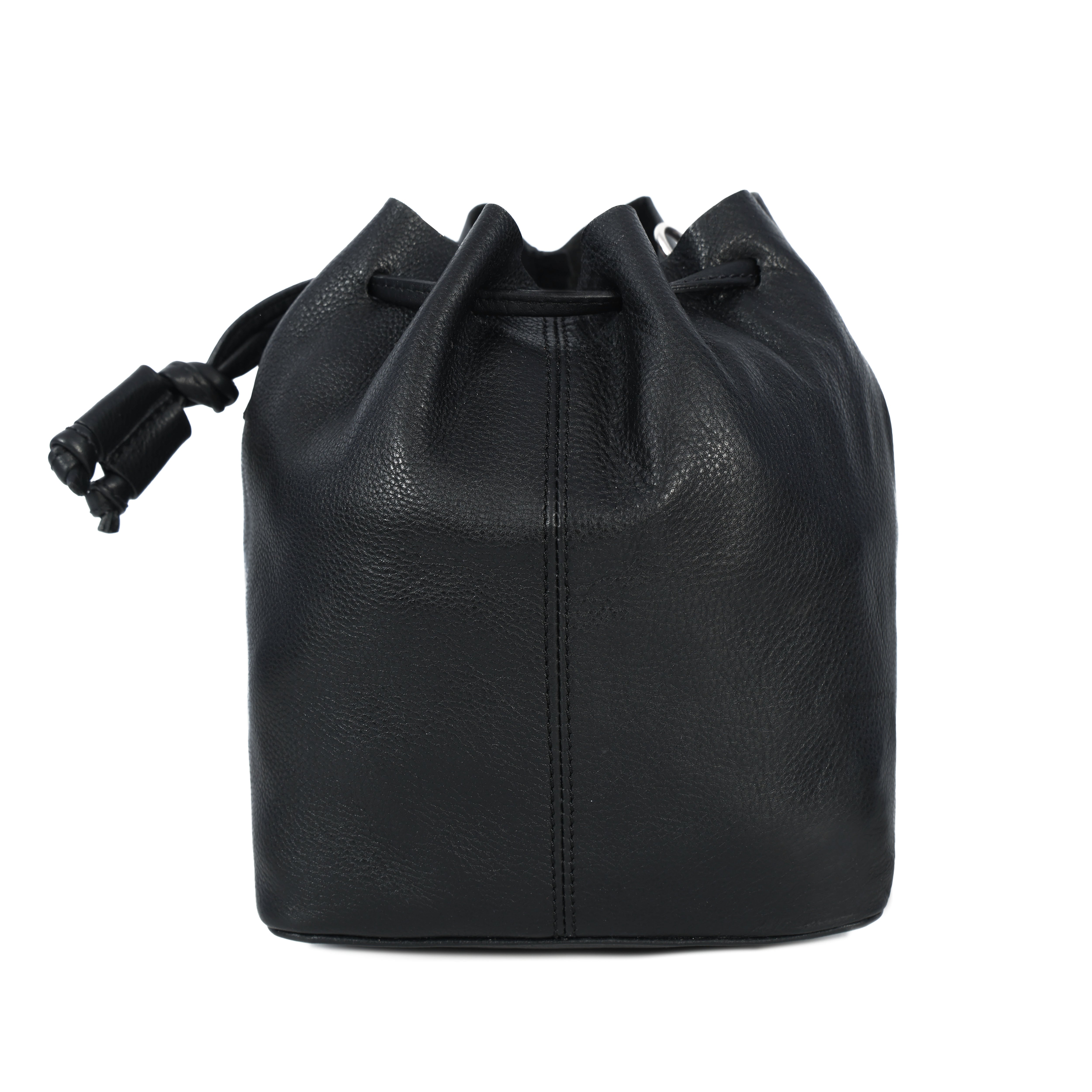 Premium Genuine Leather Bucket Crossbody | Drawstring Closure | Spacious Everyday Women Bag