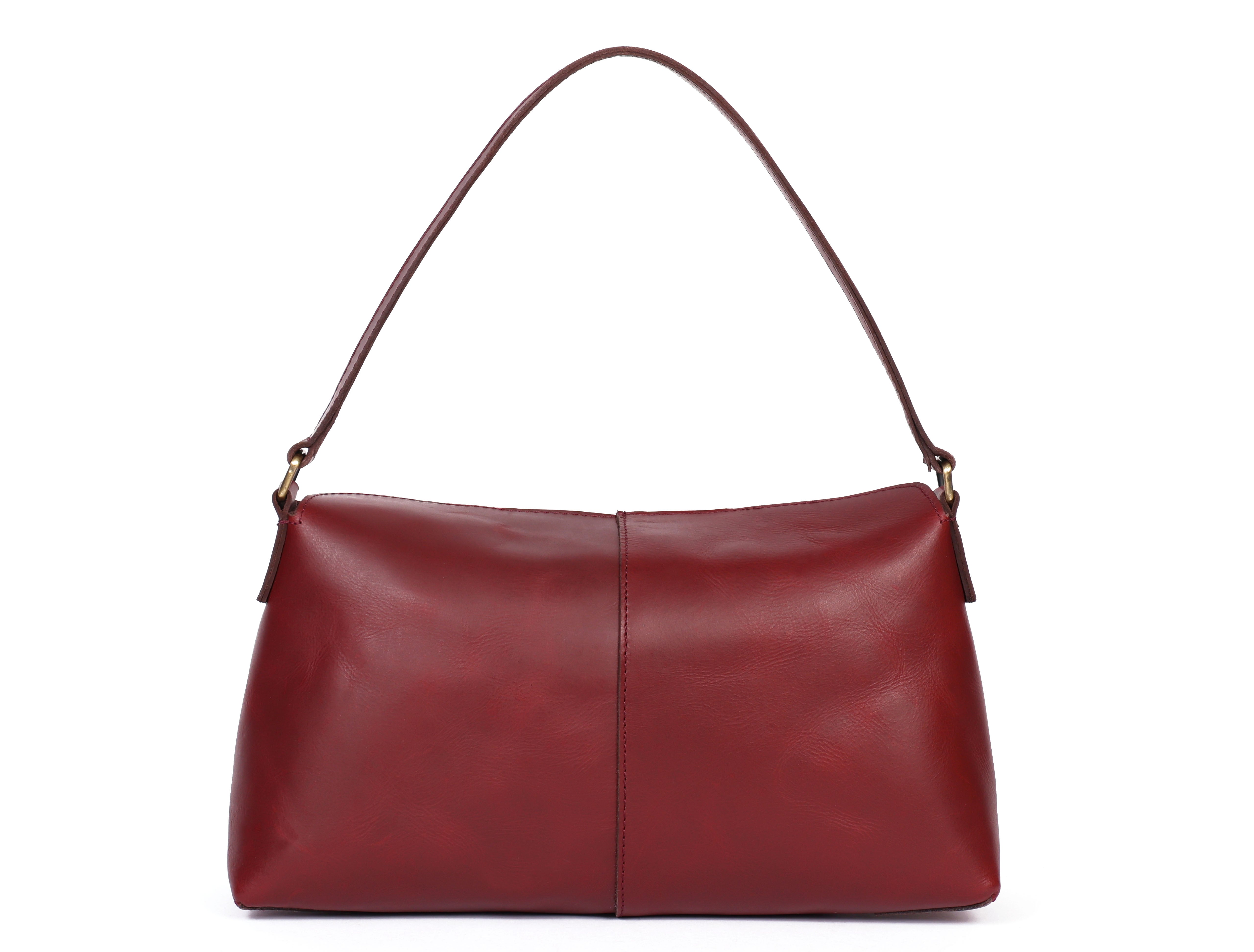 Premium Genuine Leather Burgundy Shoulder & Sling Bag