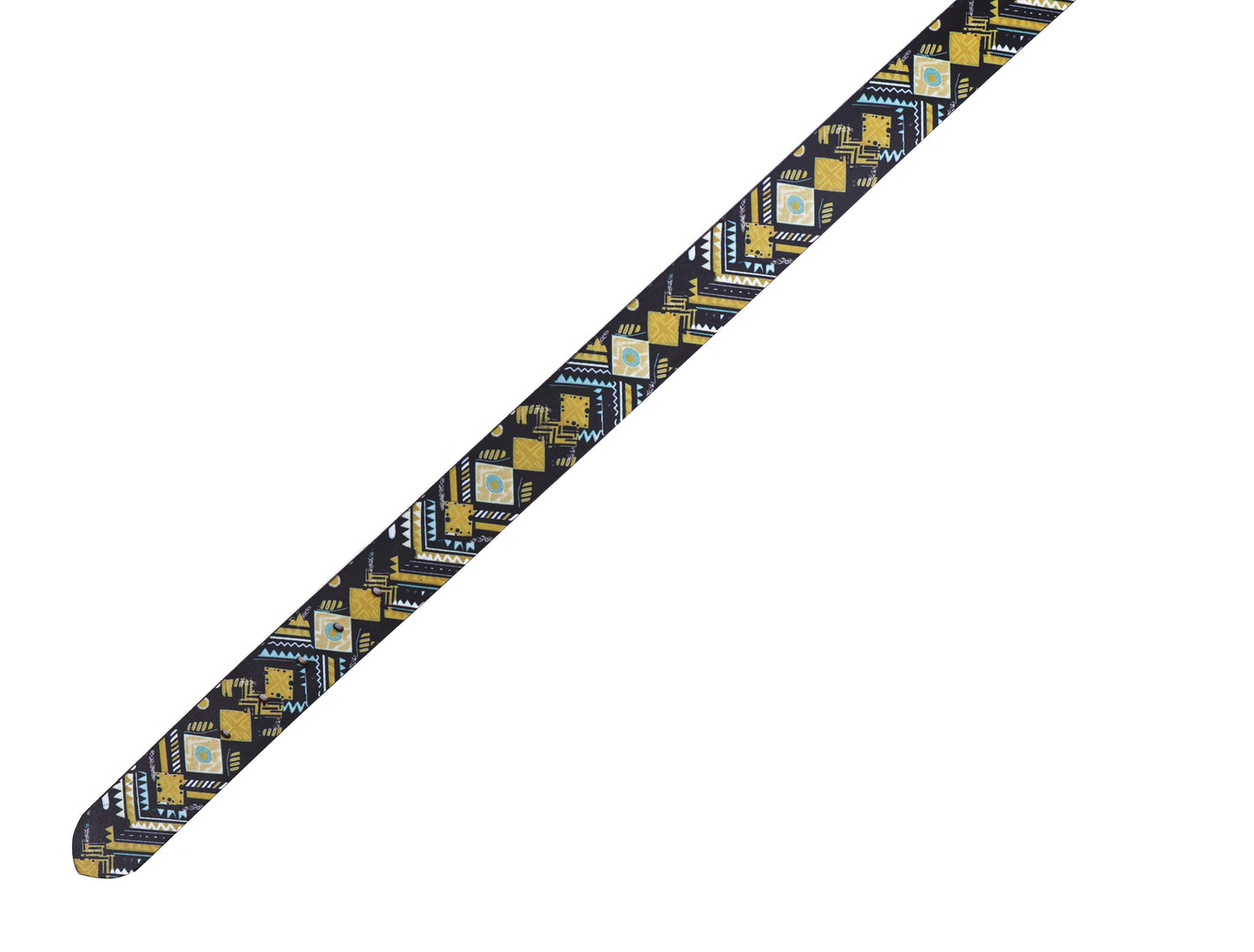 Vibrant Chic: Stand Out with Leather Yellow Printing Belts Art: LB-819