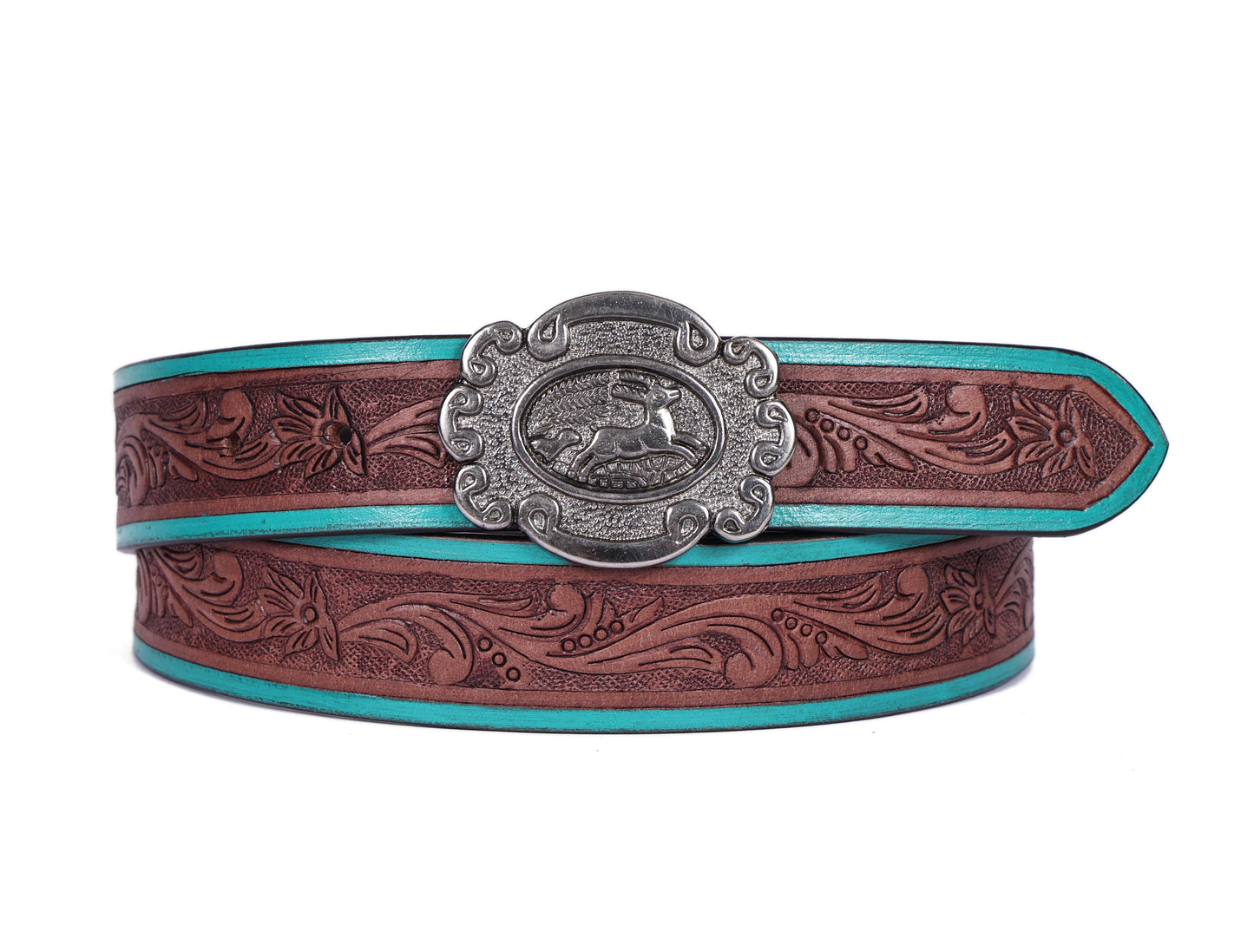 "Artisanal Flair: Hand-Carved Leather Belts Redefining Style" Art: LB-814