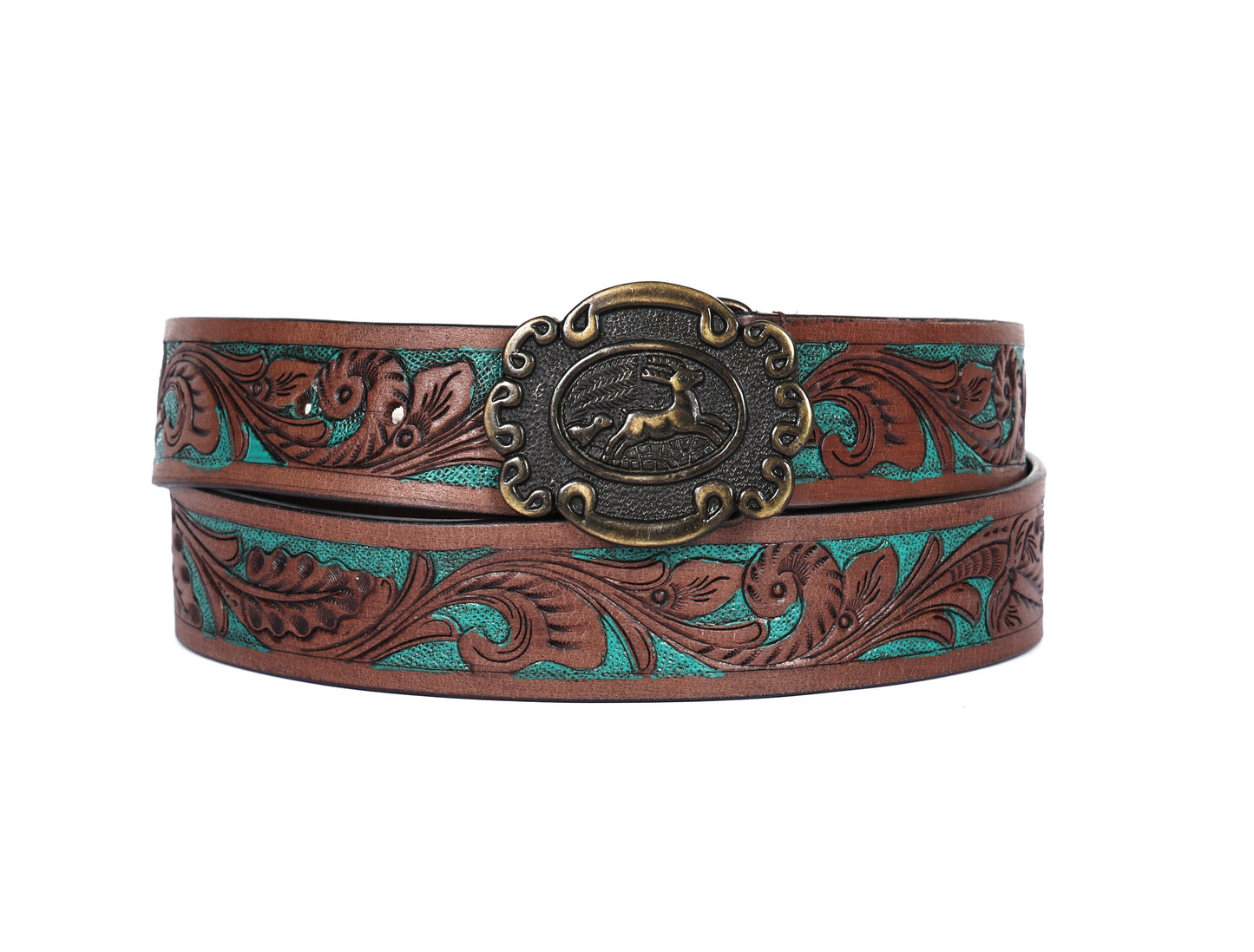 Crafted Elegance: Hand-Carved Leather Belts Redefining Style Art: LB-810