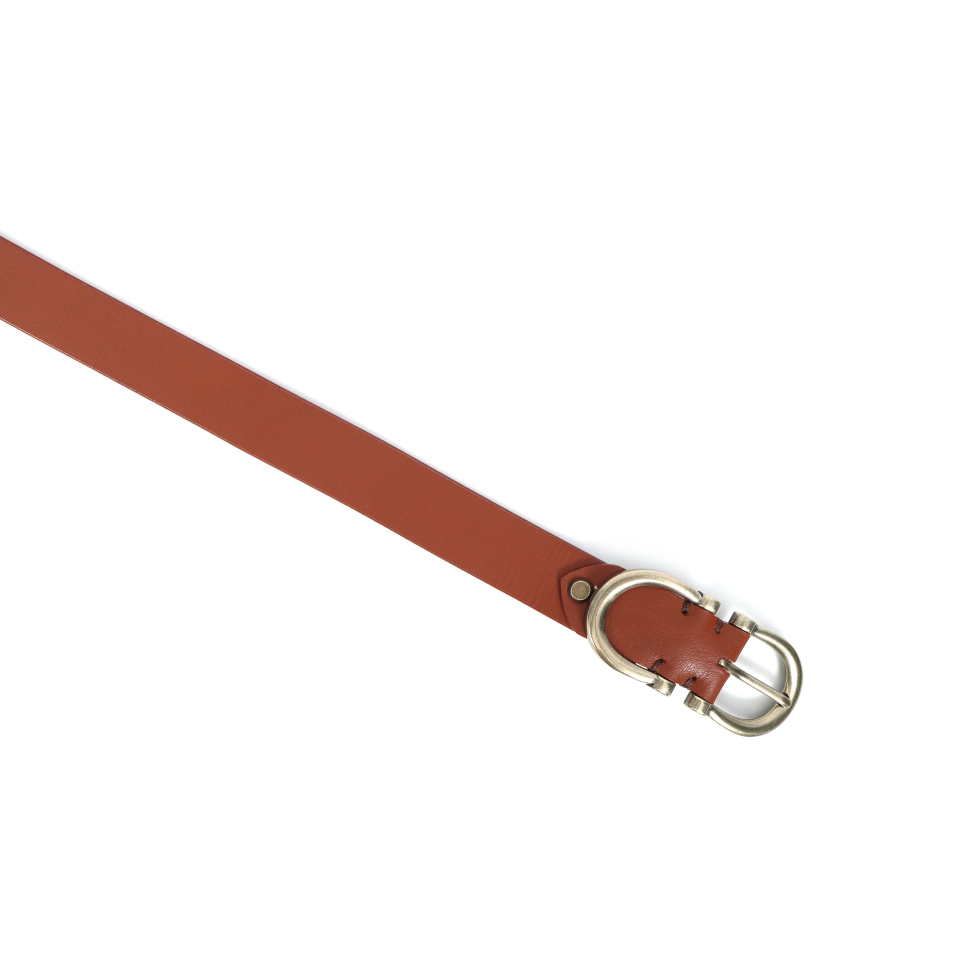 Premium New Designer Brown Milled Leather Belt. LB-859