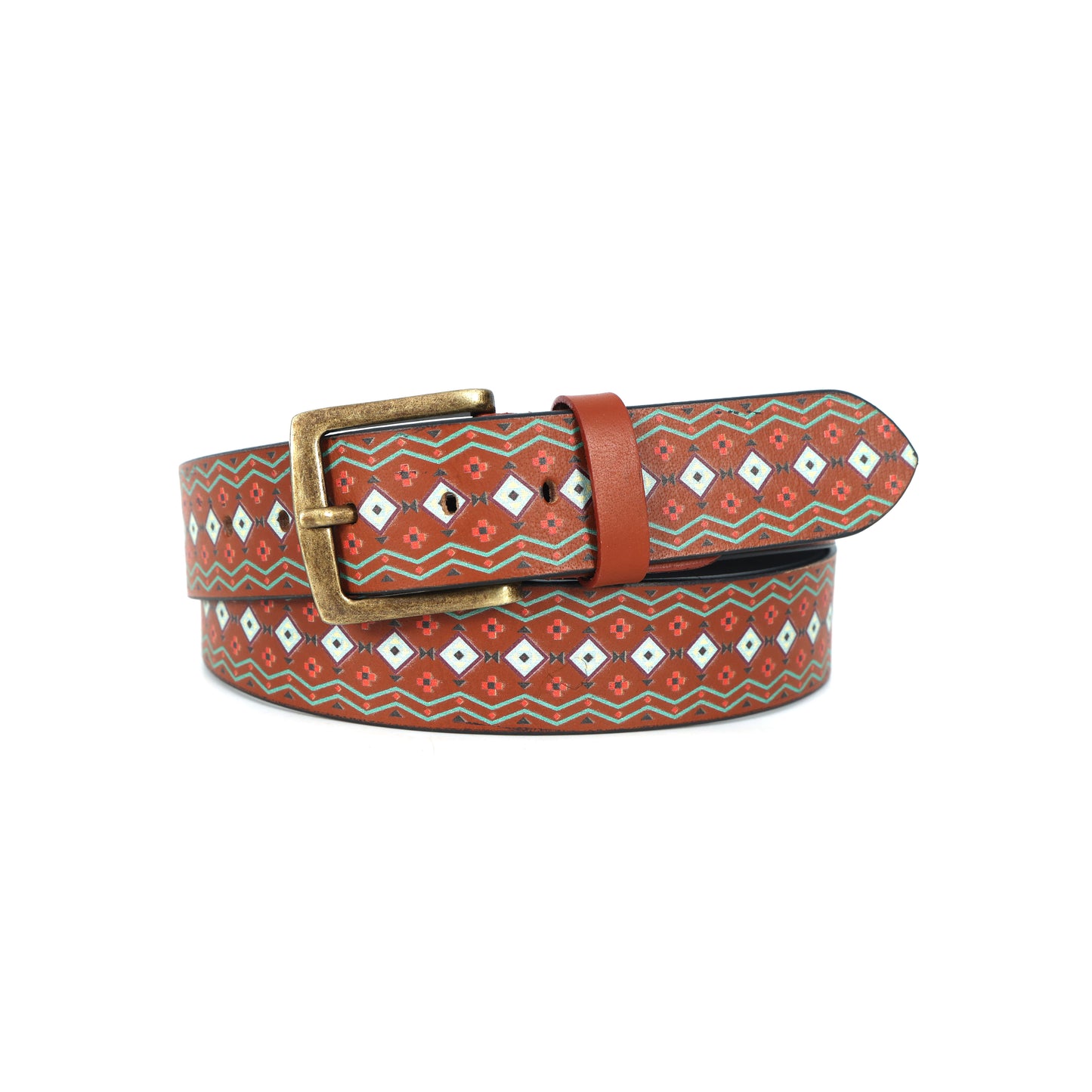 Stylish Brown Digital Print Belt for Men & Women Trendy & Durable Accessory.LB-886