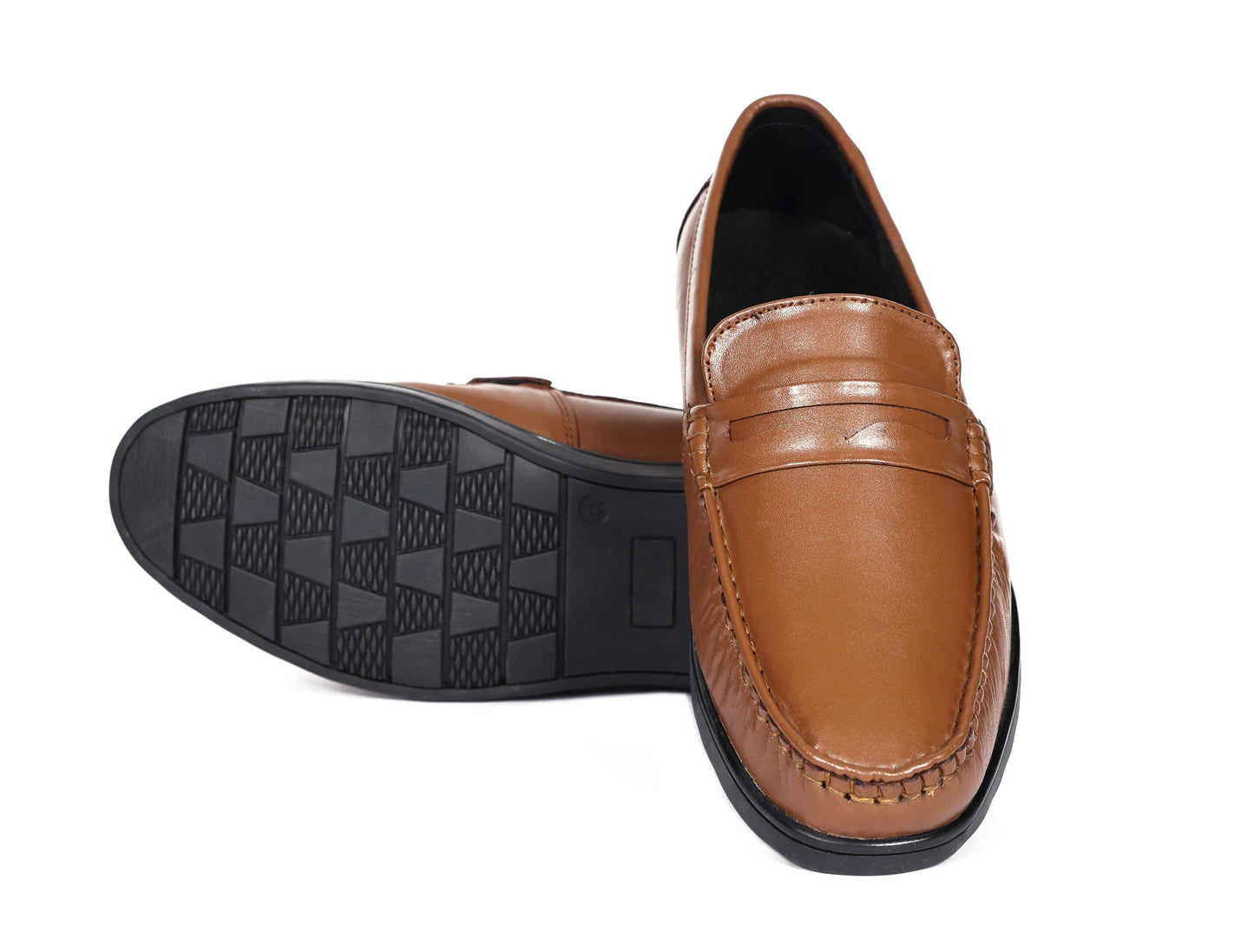 Men’s Tan Leather Loafers | Casual Comfort & Versatile Style