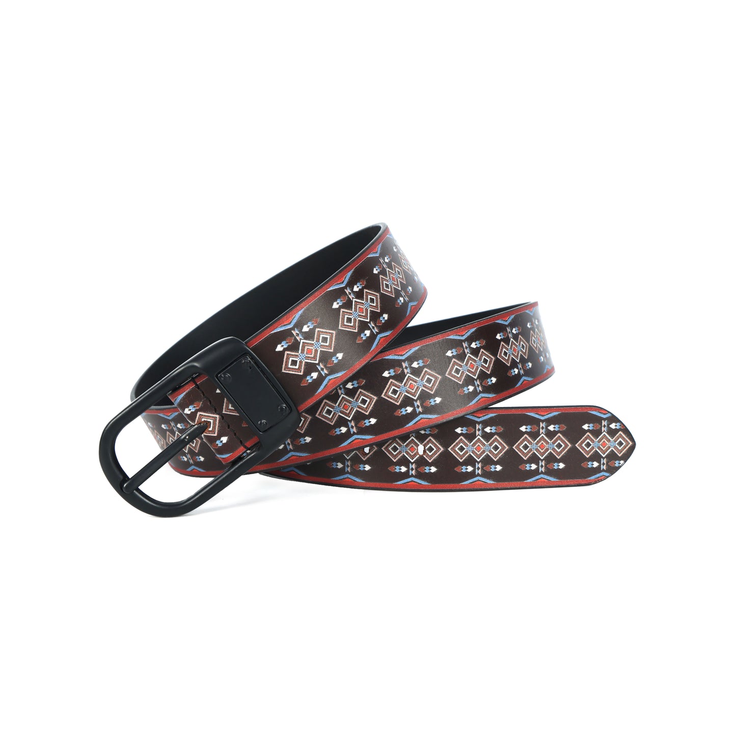 Custom Printed Belt with Black Buckle Stylish & Durable Accessory for Everyday Wear.LB-895