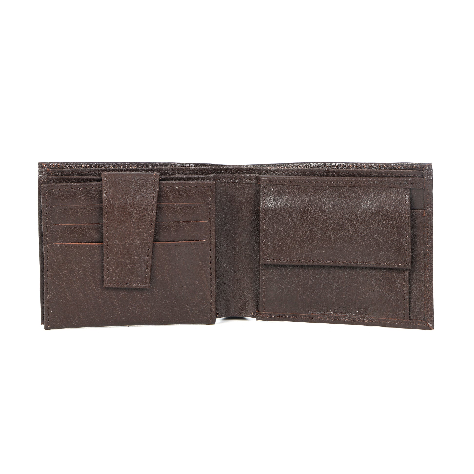 Premium Brown Leather Wallet for Men  Stylish & Durable Bifold Wallet. LA-1419