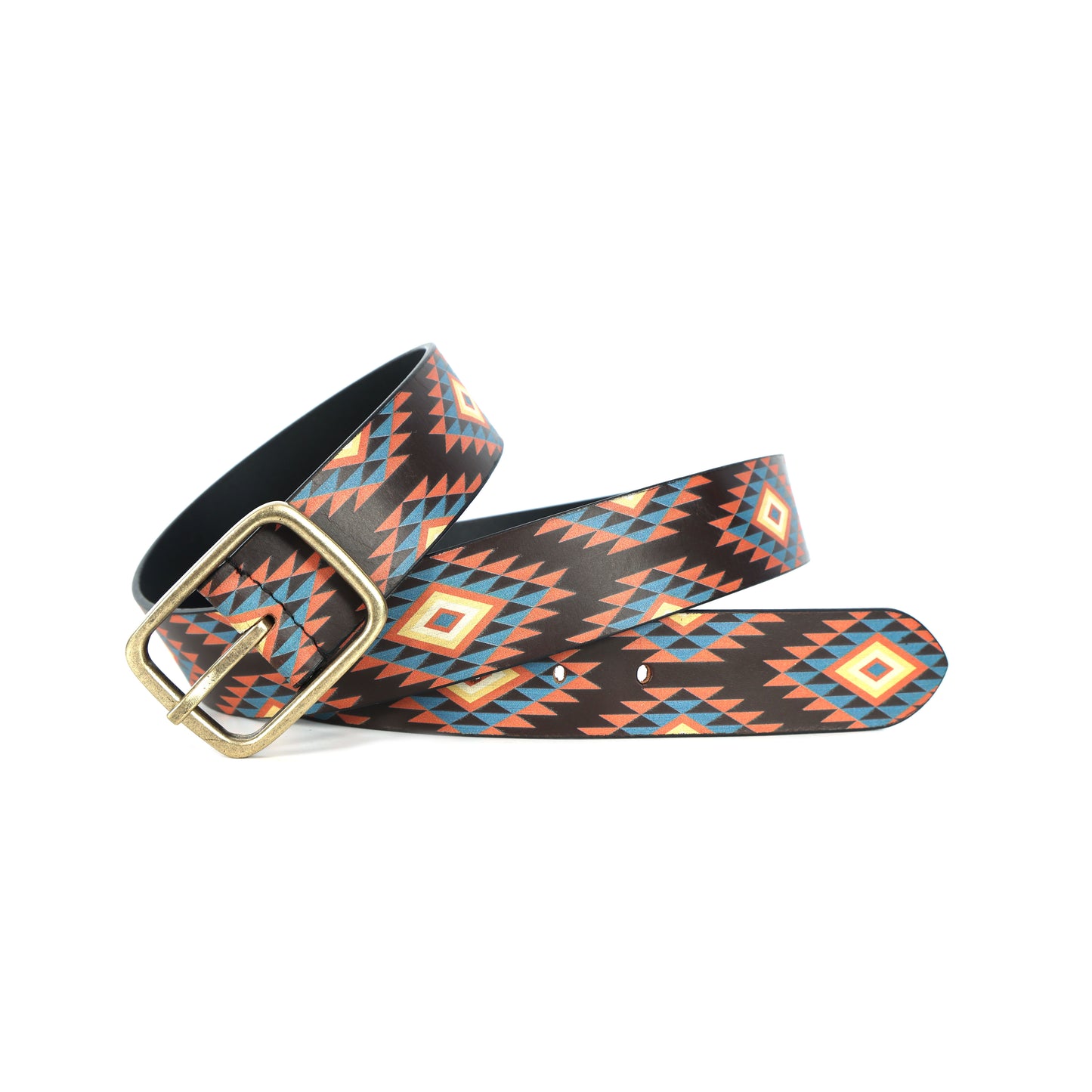 Stylish Printing Belt with Golden Buckle Premium Fashion Accessory for Men & Women.LB-896