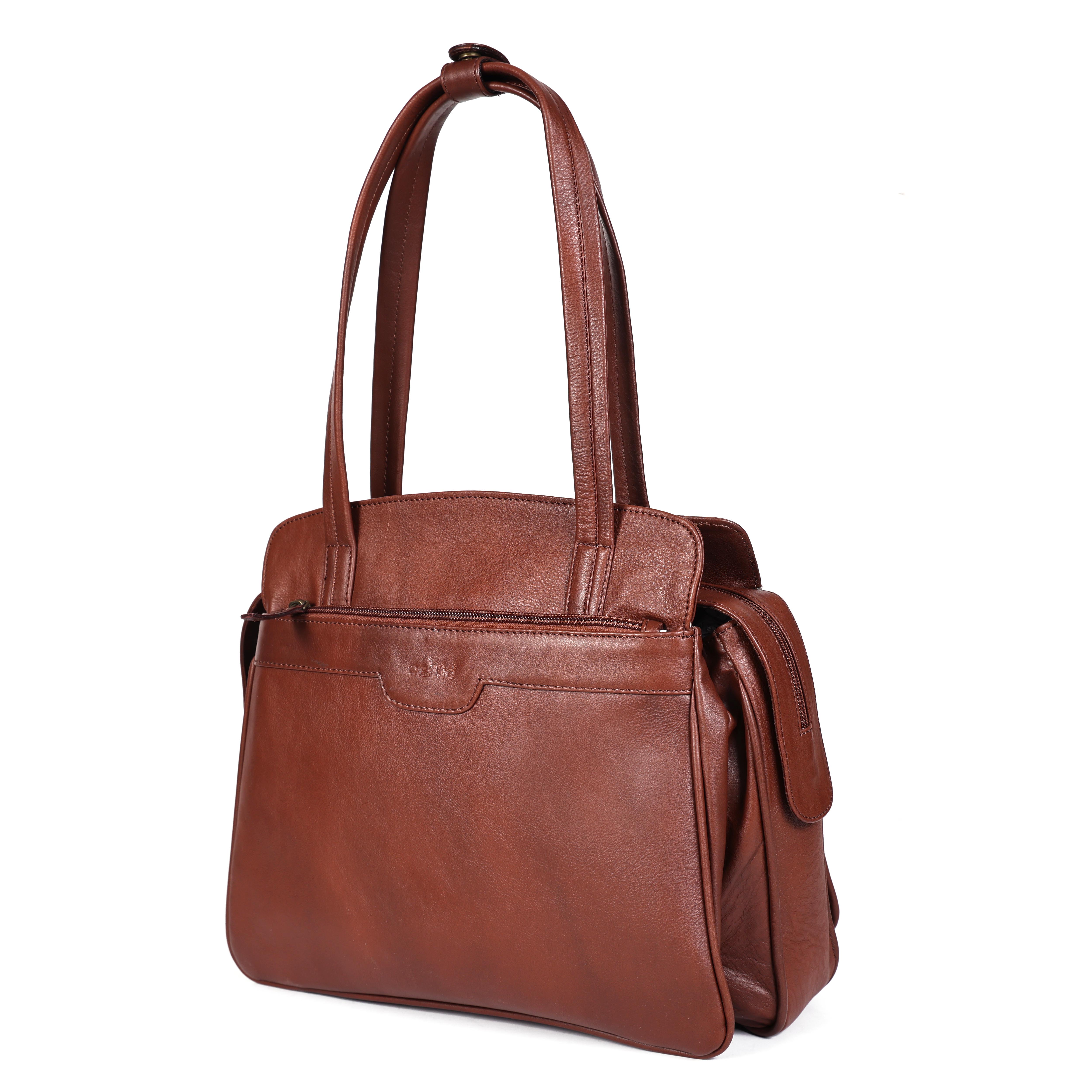 Elegant NDM Soft Leather Tote Bag Luxurious, Spacious, and Versatile. Art:-BG-1609
