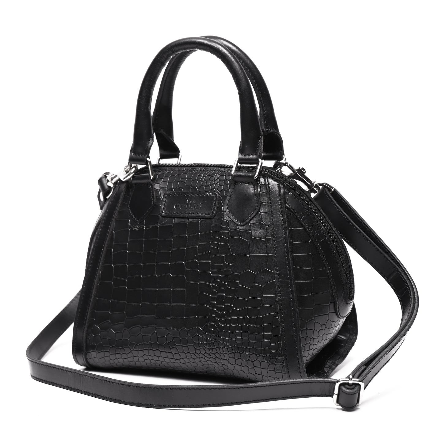Cletic New Classic Leather Handbag with Detachable Sling Strap  Elegant & Versatile Art: BG-1597