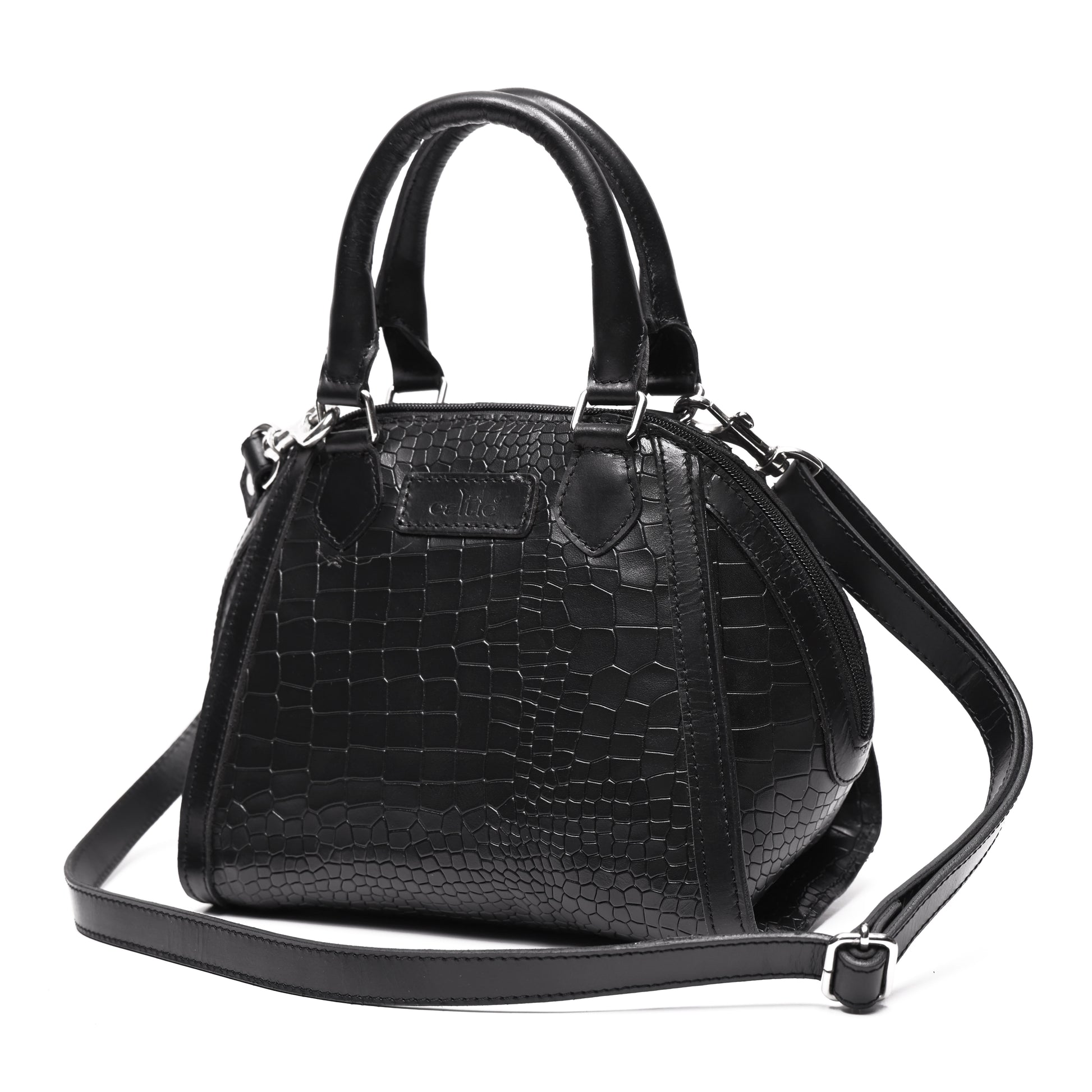Cletic New Classic Leather Handbag with Detachable Sling Strap  Elegant & Versatile Art: BG-1597