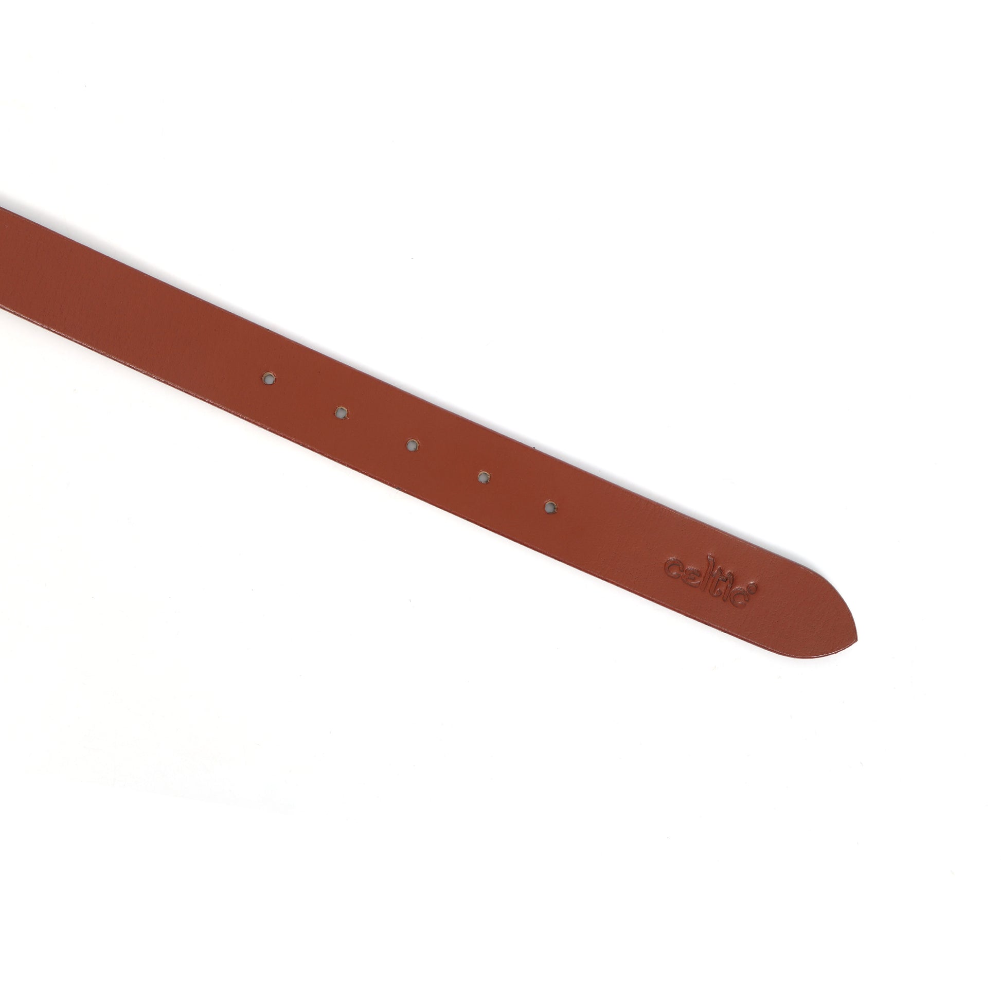 Premium New Designer Brown Milled Leather Belt. LB-859