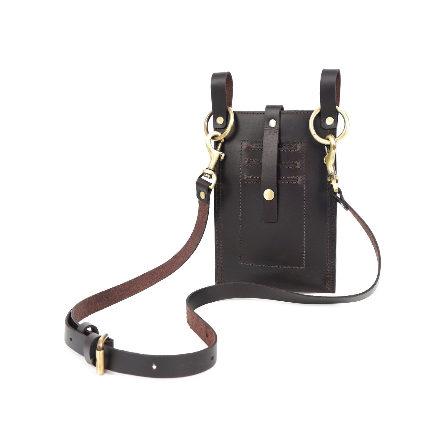 Premium Genuine Leather Mobile Pouch Sleek, Durable & Stylish Phone Holder. LA-1426