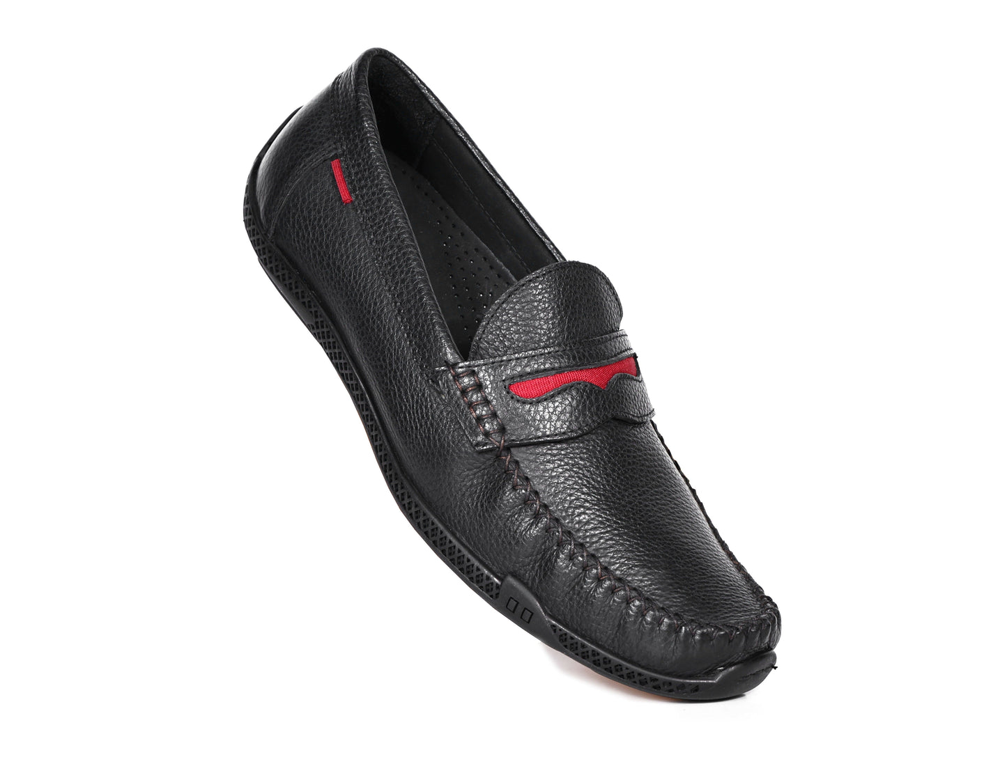 Men’s Black Leather Casual Shoes | Comfortable Daily Wear & Classic Style