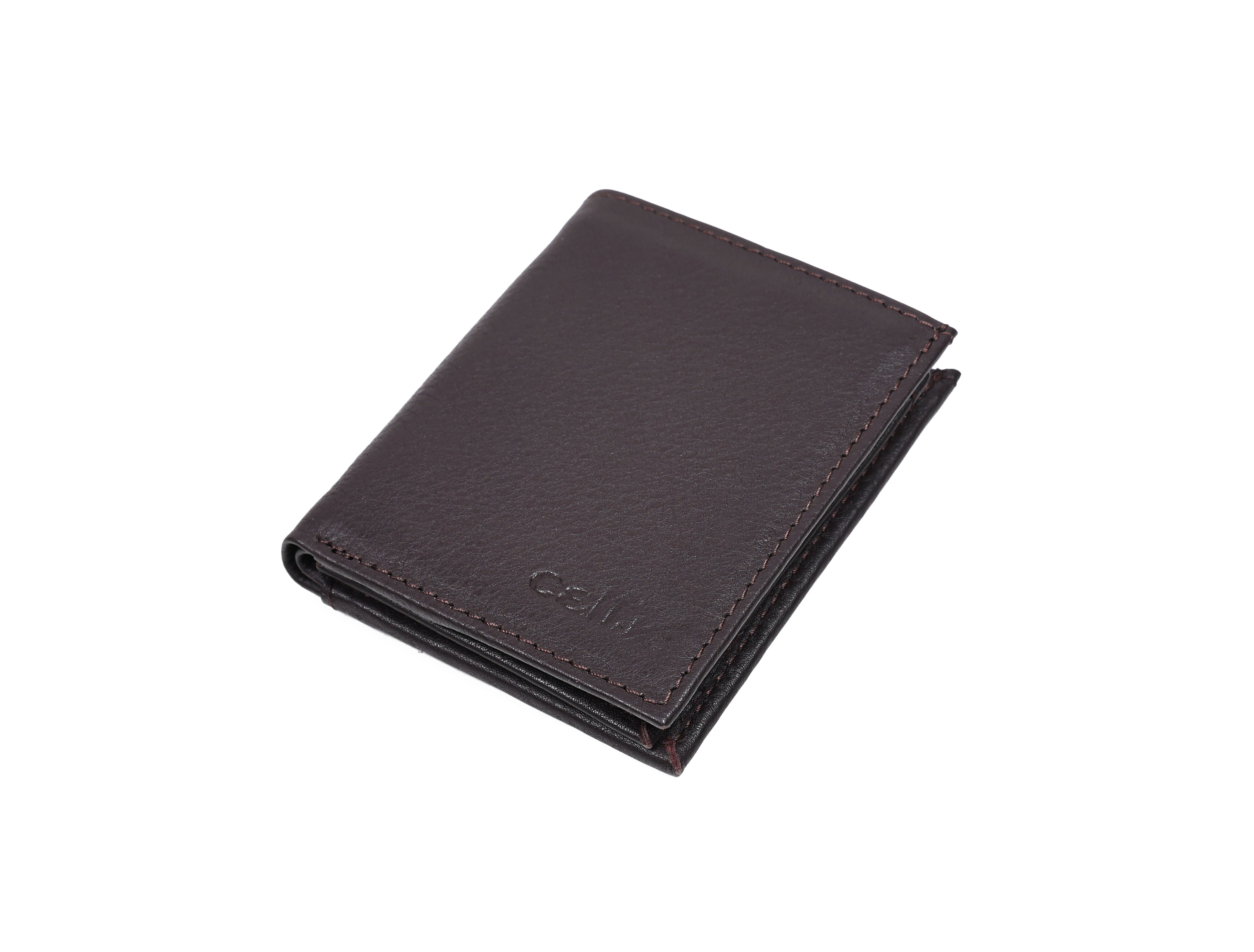 Premium Genuine Leather Wallet with ID Window & Multi Card Slots Slim & Stylish