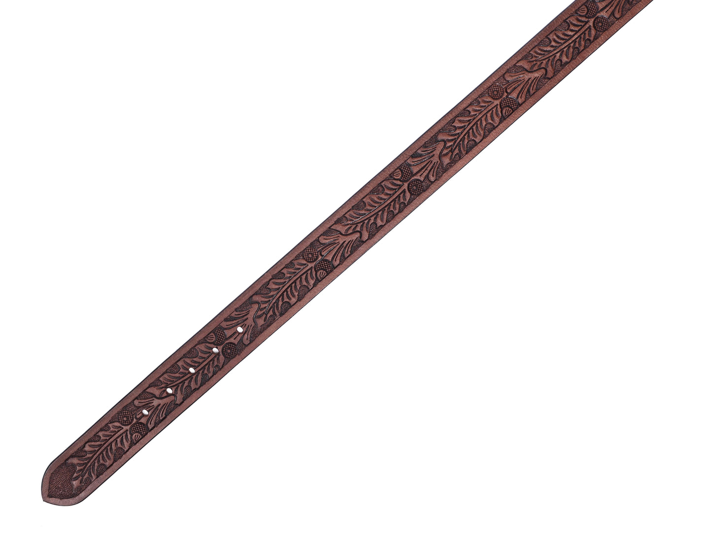 "Artisanal Elegance: Hand-Carved Leather Belts for Timeless Appeal" Art: LB-812