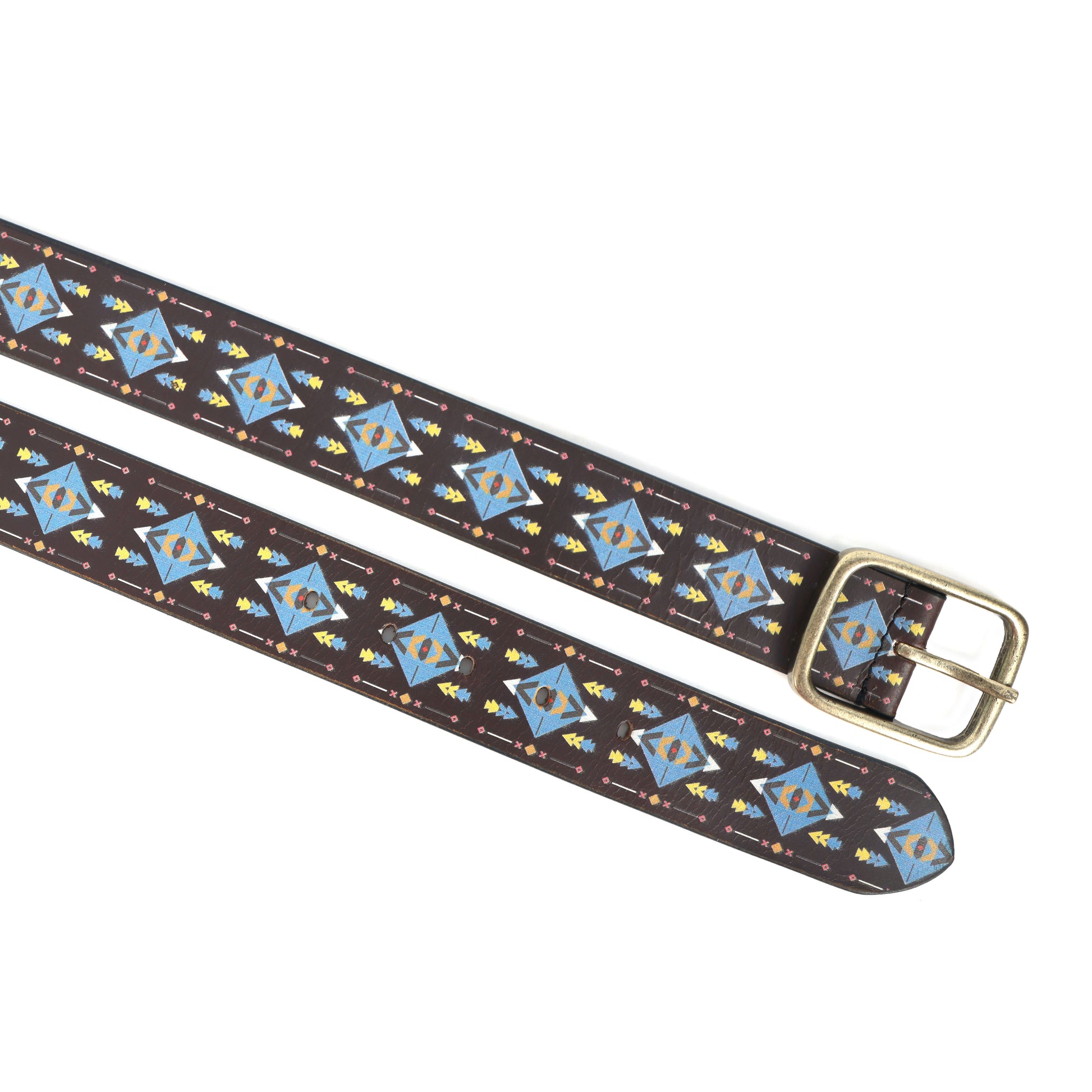 Stylish Blue Digital Print Belt  Trendy & Adjustable Fashion Accessory.LB-887