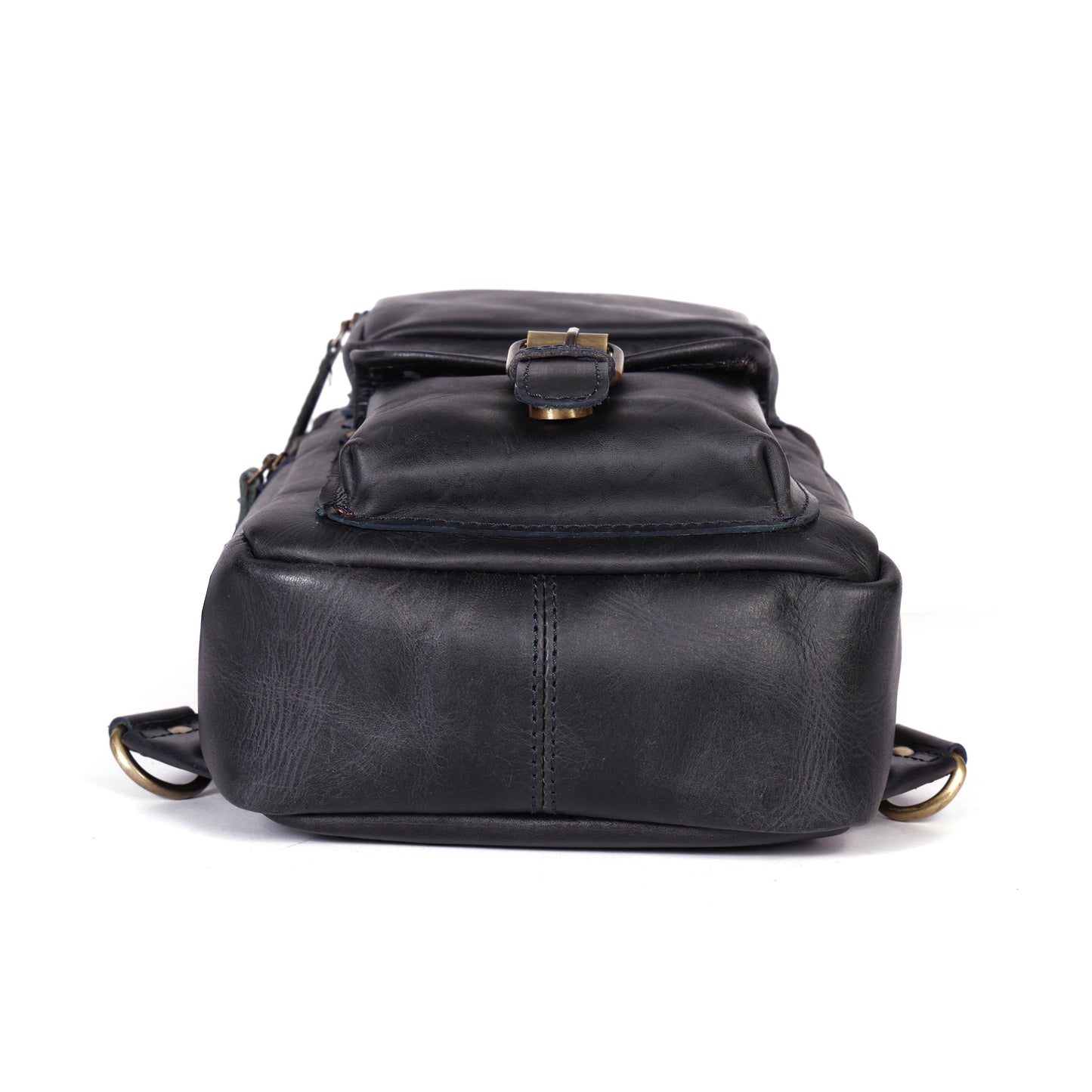 Brown Small Crossbody Leather Bag Art: BG-1617
