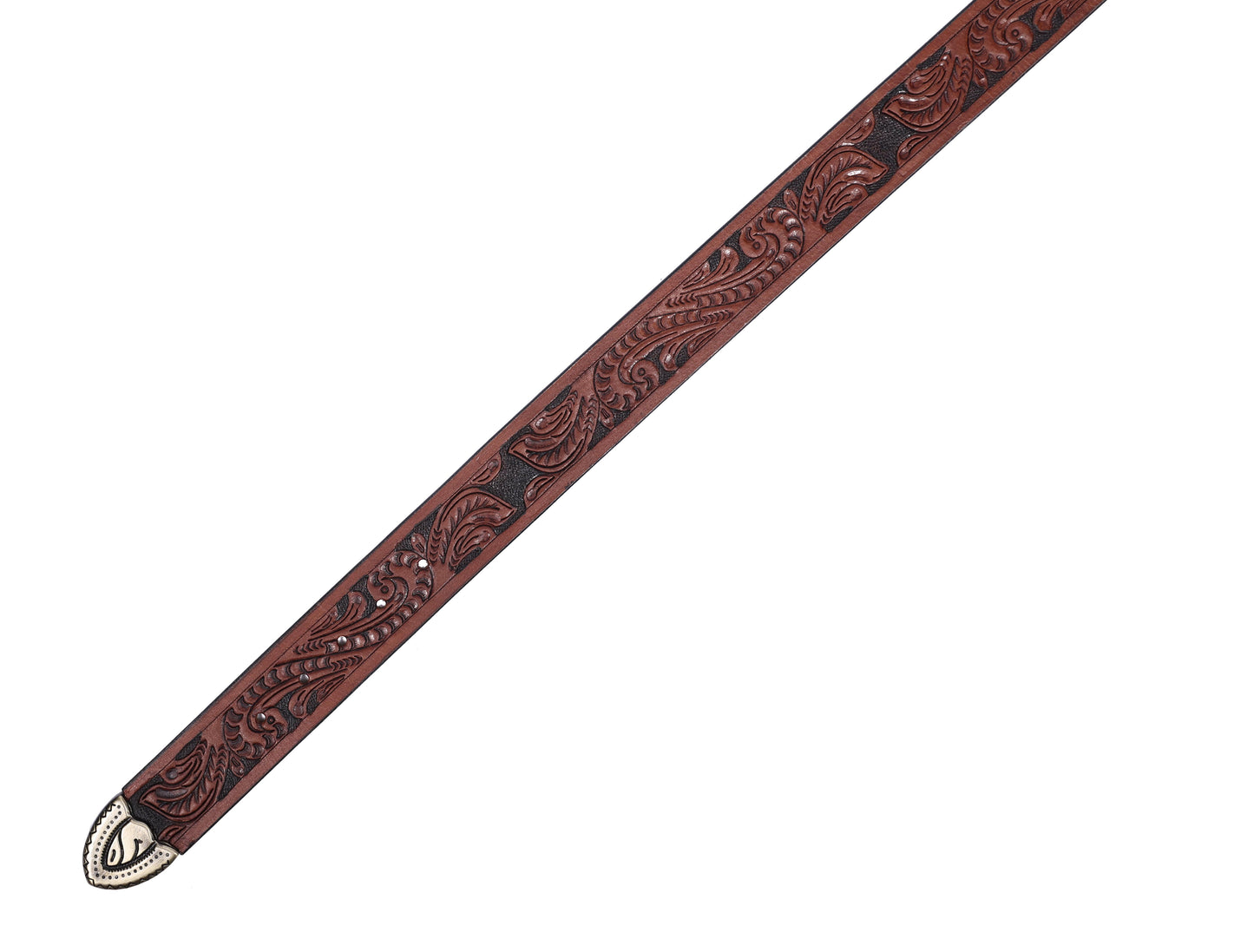 Artisanal Mastery: Hand-Carved Leather Belts for Timeless Style Art: LB-811