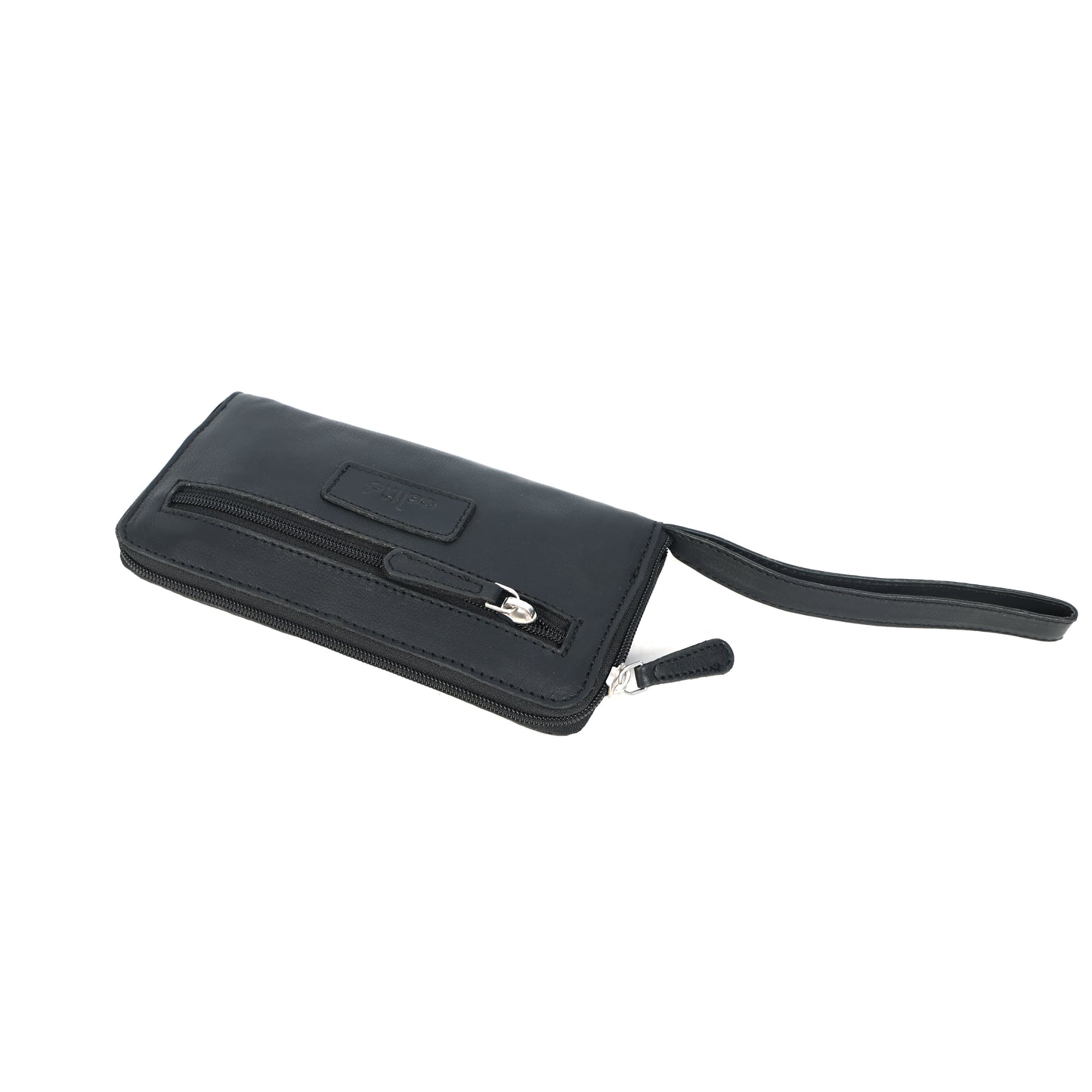 Elegant Black Leather Clutch – Sleek Evening Bag for Women | Premium Quality.BG-1626