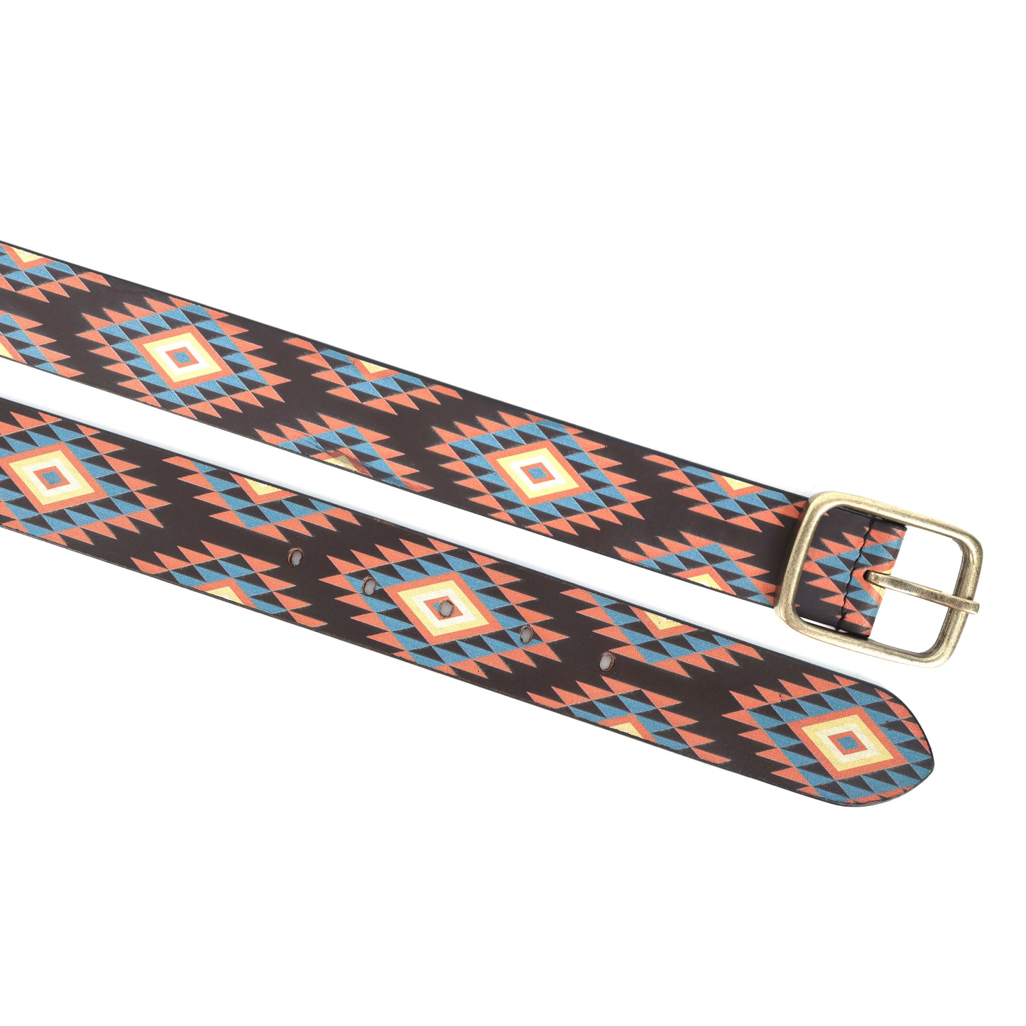 Stylish Printing Belt with Golden Buckle Premium Fashion Accessory for Men & Women.LB-896