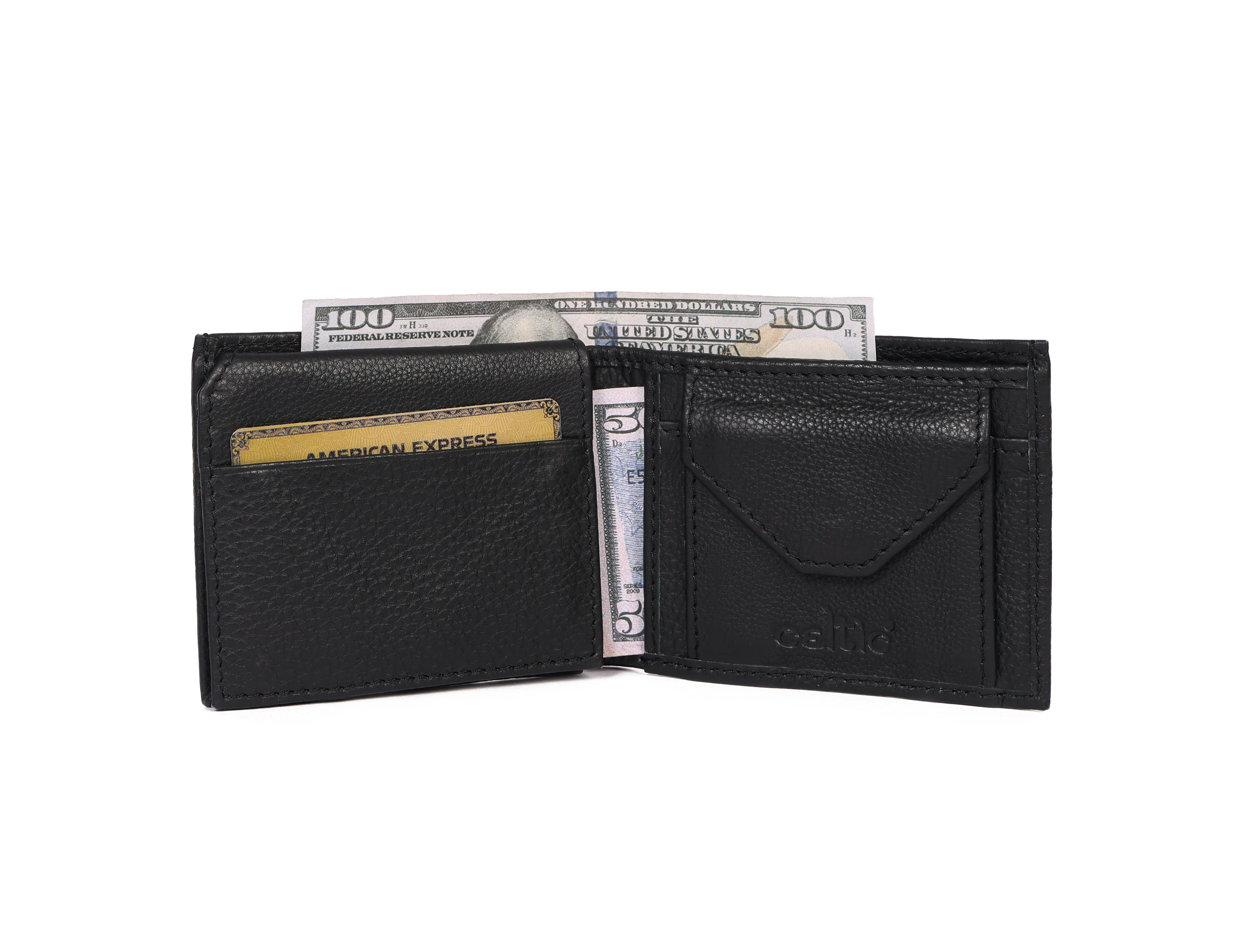 Premium Black Designer Leather Belt & Wallet Combo for Men | Western Buckle Statement Gift Set