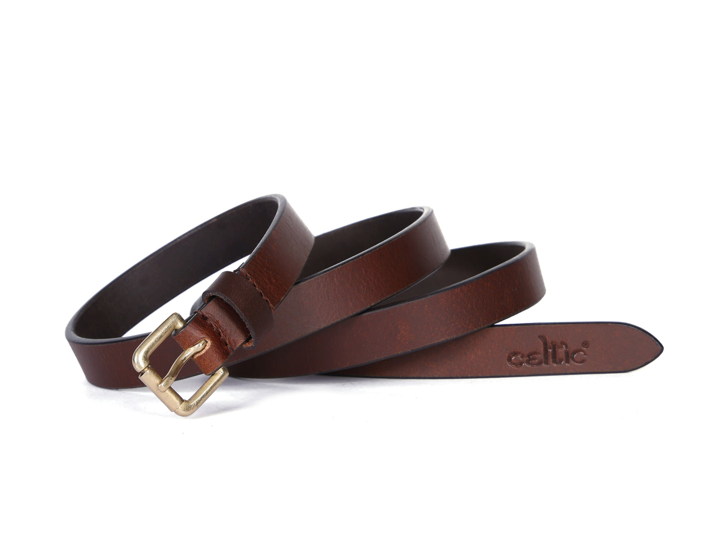 Premium Brown Leather Belts for Women - CELTICINDIA