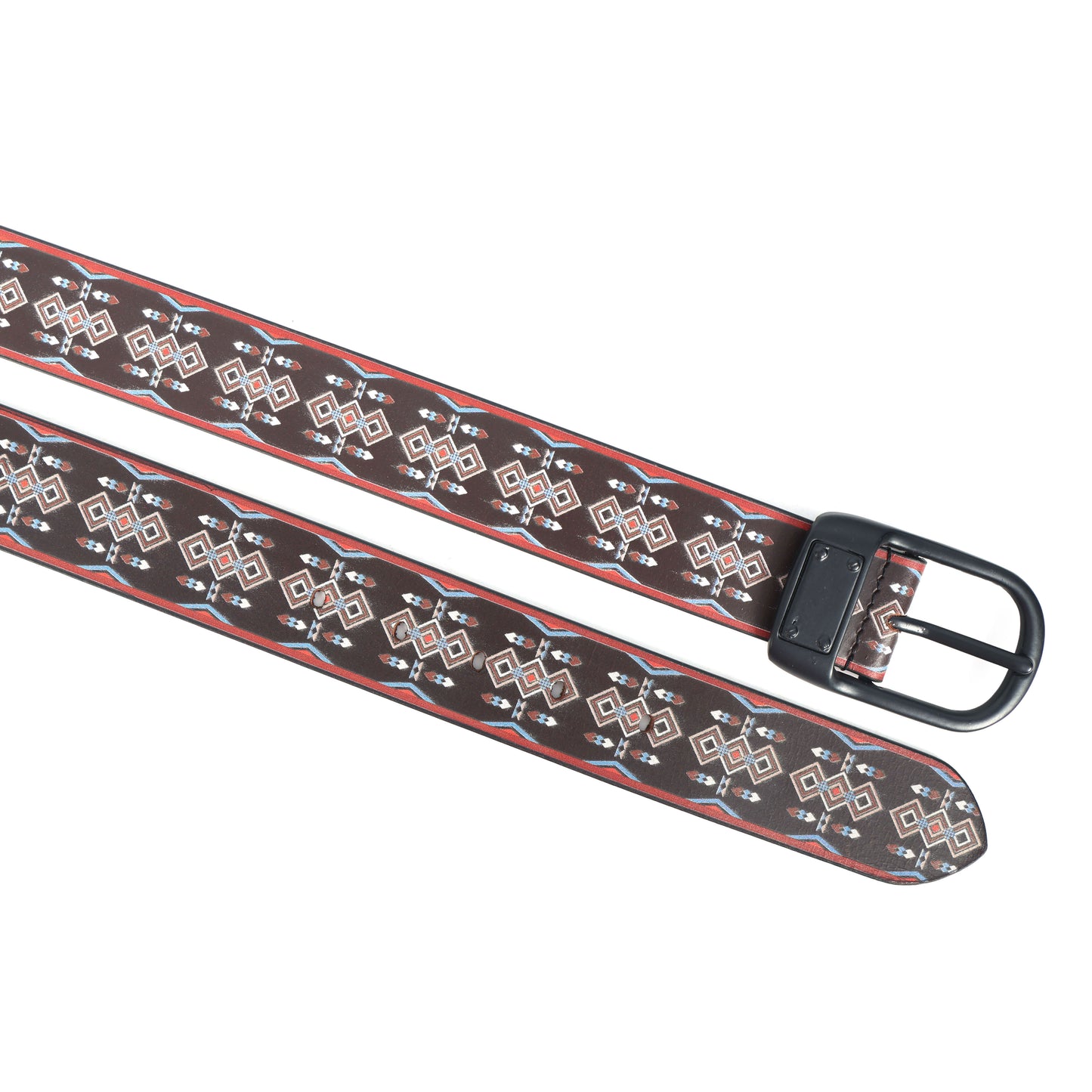 Custom Printed Belt with Black Buckle Stylish & Durable Accessory for Everyday Wear.LB-895