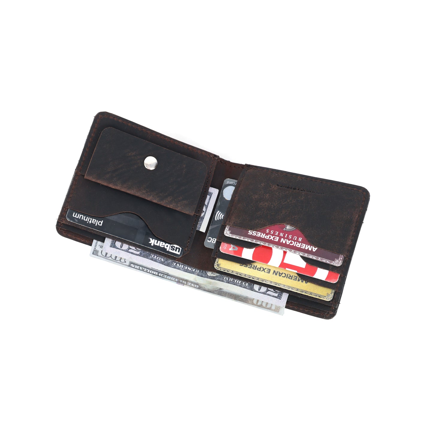 Premium Brown Leather Wallet – Stylish, Durable & Slim Design for Men. LA-1417