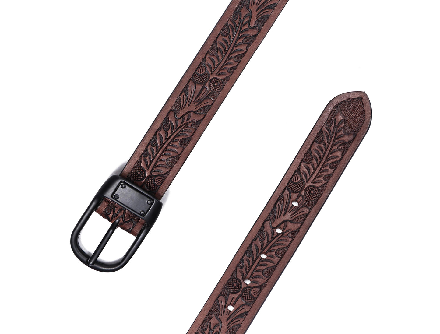 Artisanal Elegance: Hand-Carved Leather Belts for Timeless Appeal Art: LB-812