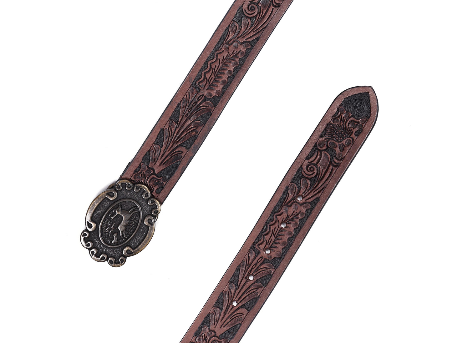 Hand-Carved Leather Belts: Timeless Elegance Art: LB-809