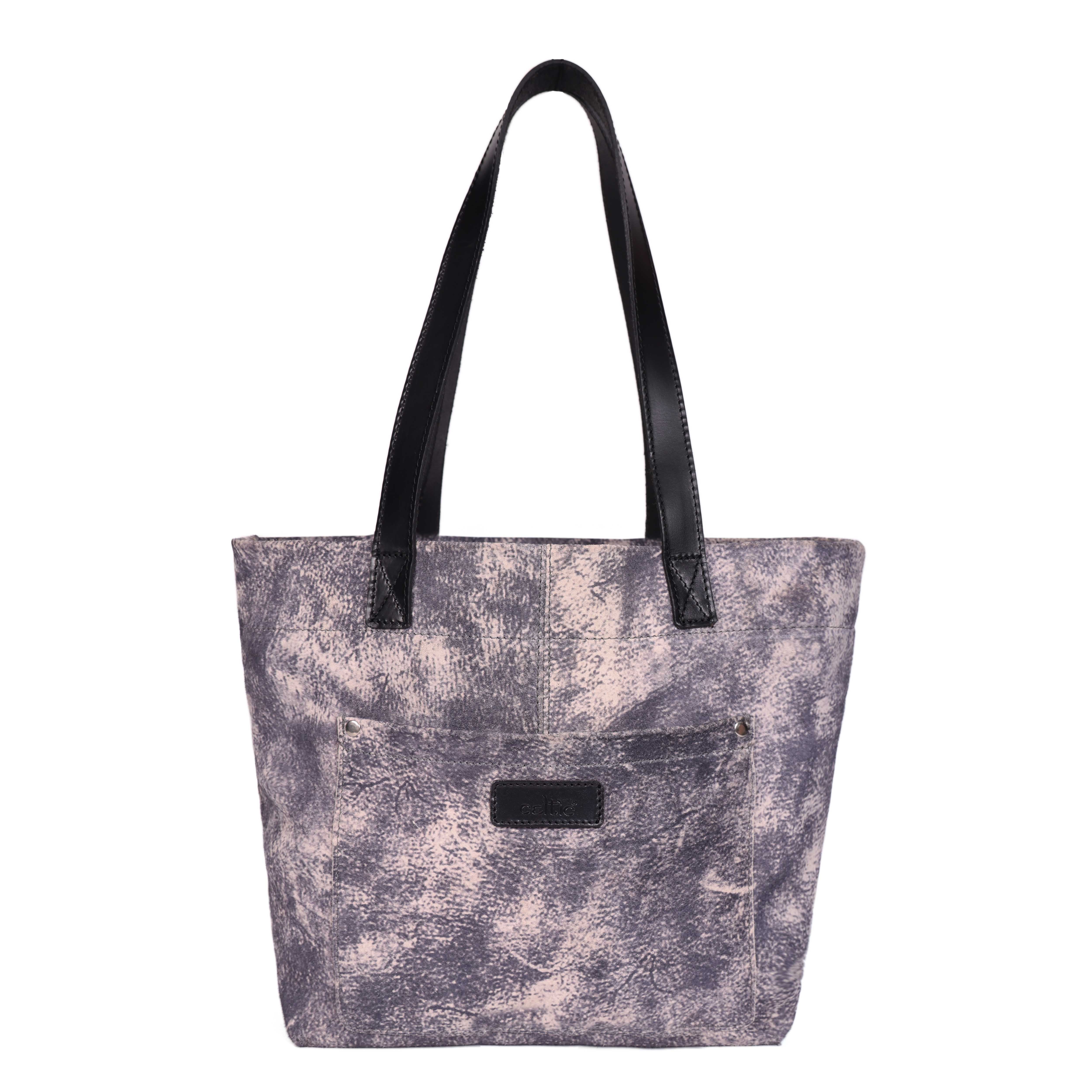Premium Textured Leather Tote Bag with Contemporary Finish