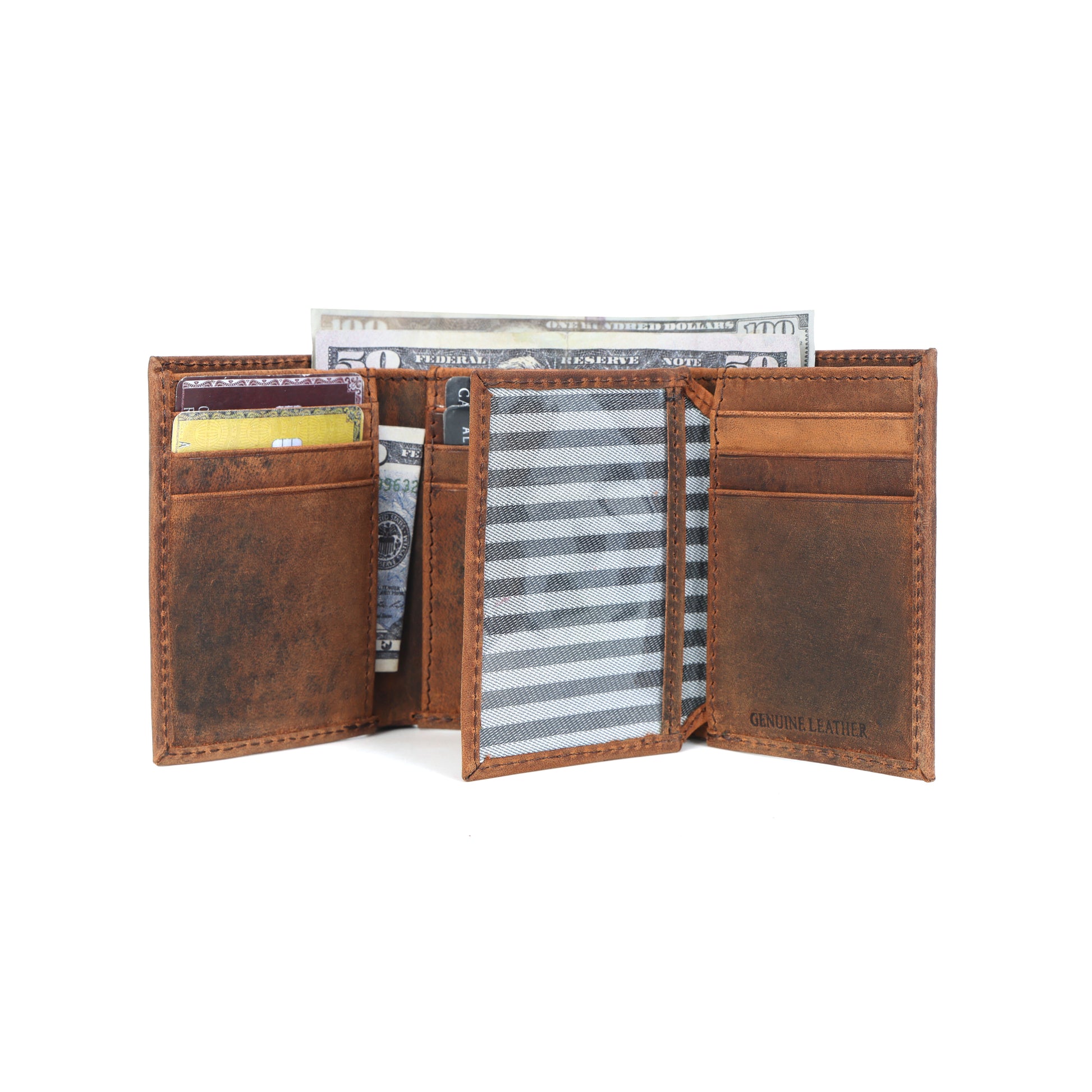 Vintage Leather Wallet, Art:- LA-1405