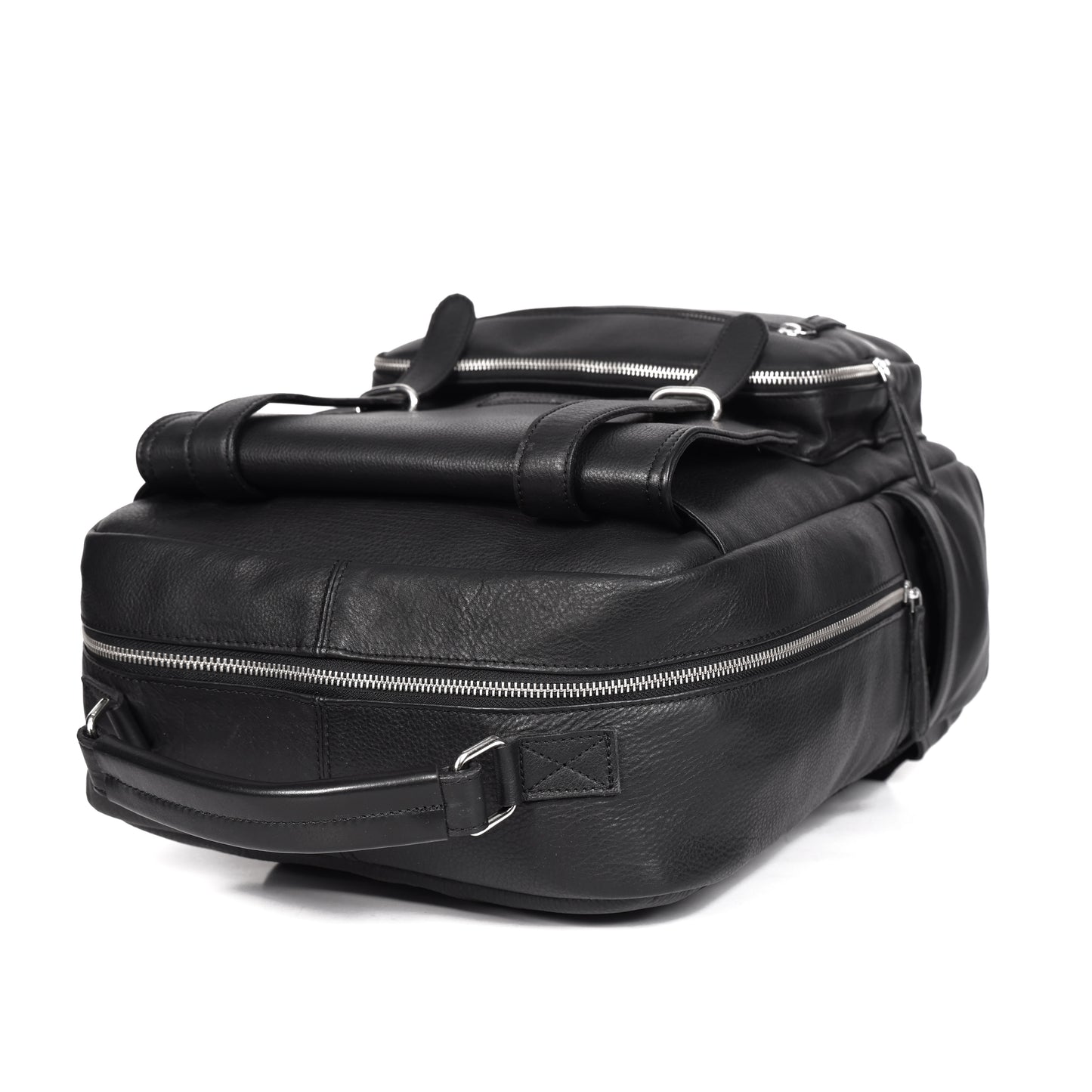 Elegant Soft Black Leather Backpack Stylish, Versatile, and Organized ART:- BG-1610