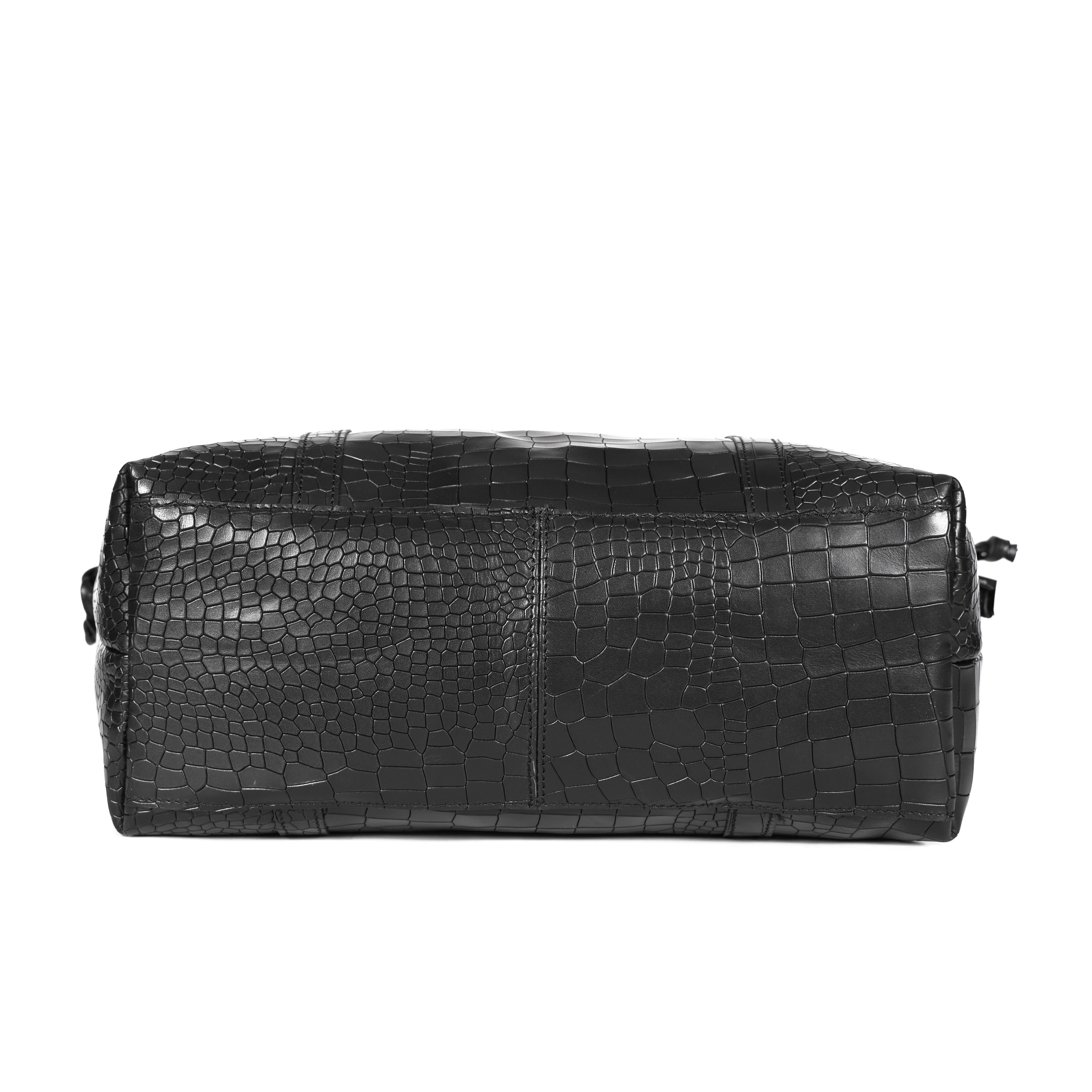 Premium Textured Leather Tote Bag with Zip Closure, Dual Handles & Organized Interior