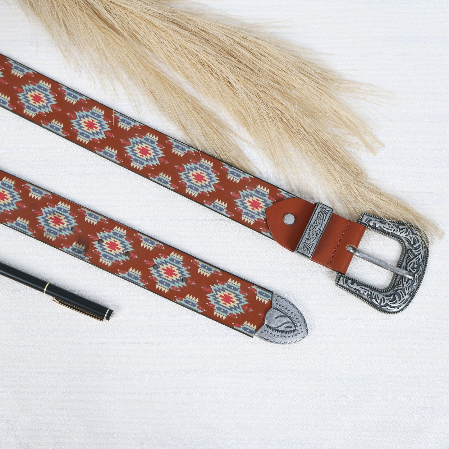 Stylish Digital Print Belt – Unique Graphic Design, Durable & Adjustable.LB-883