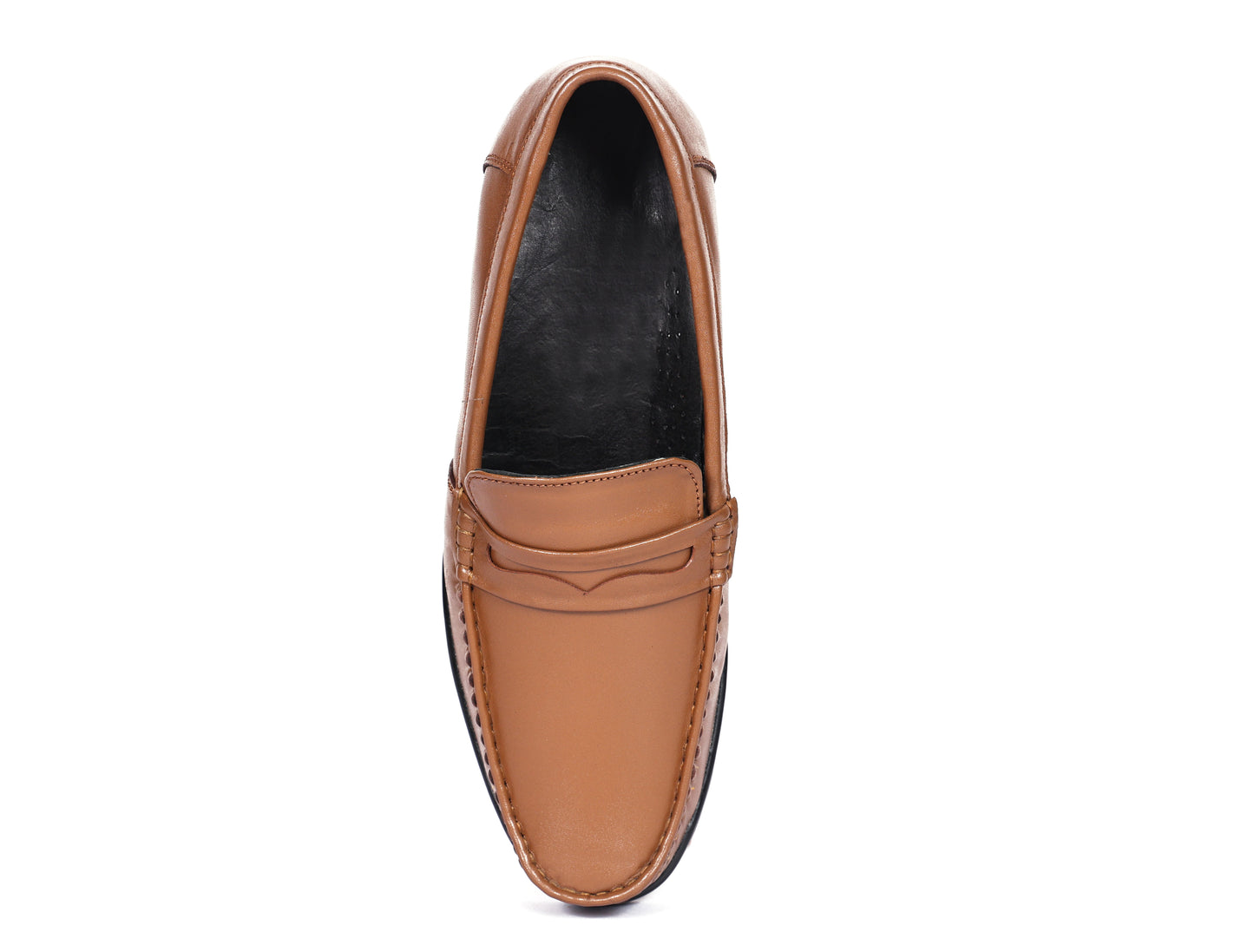"Timeless Charm: Tan Casual Loafer Leather Shoes, Art: LS-1106