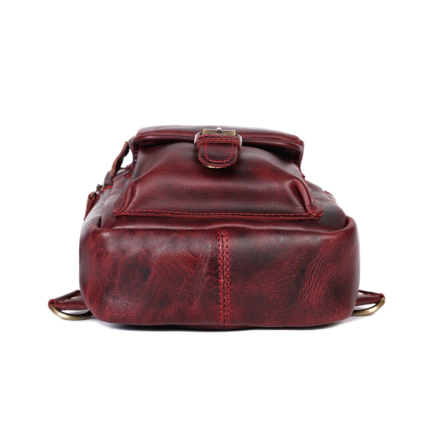 Brown Small Crossbody Leather Bag Art: BG-1617