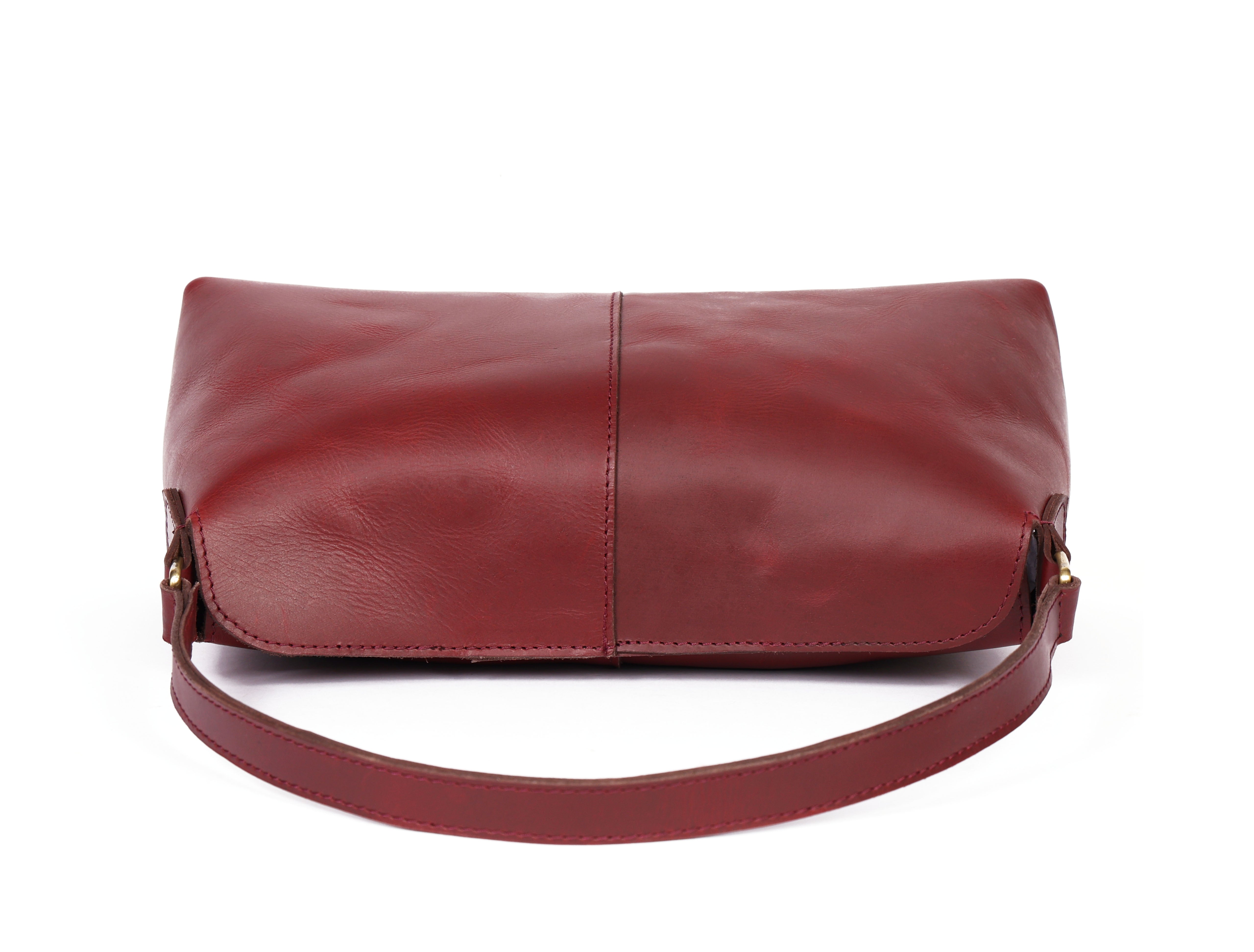 Premium Genuine Leather Burgundy Shoulder & Sling Bag